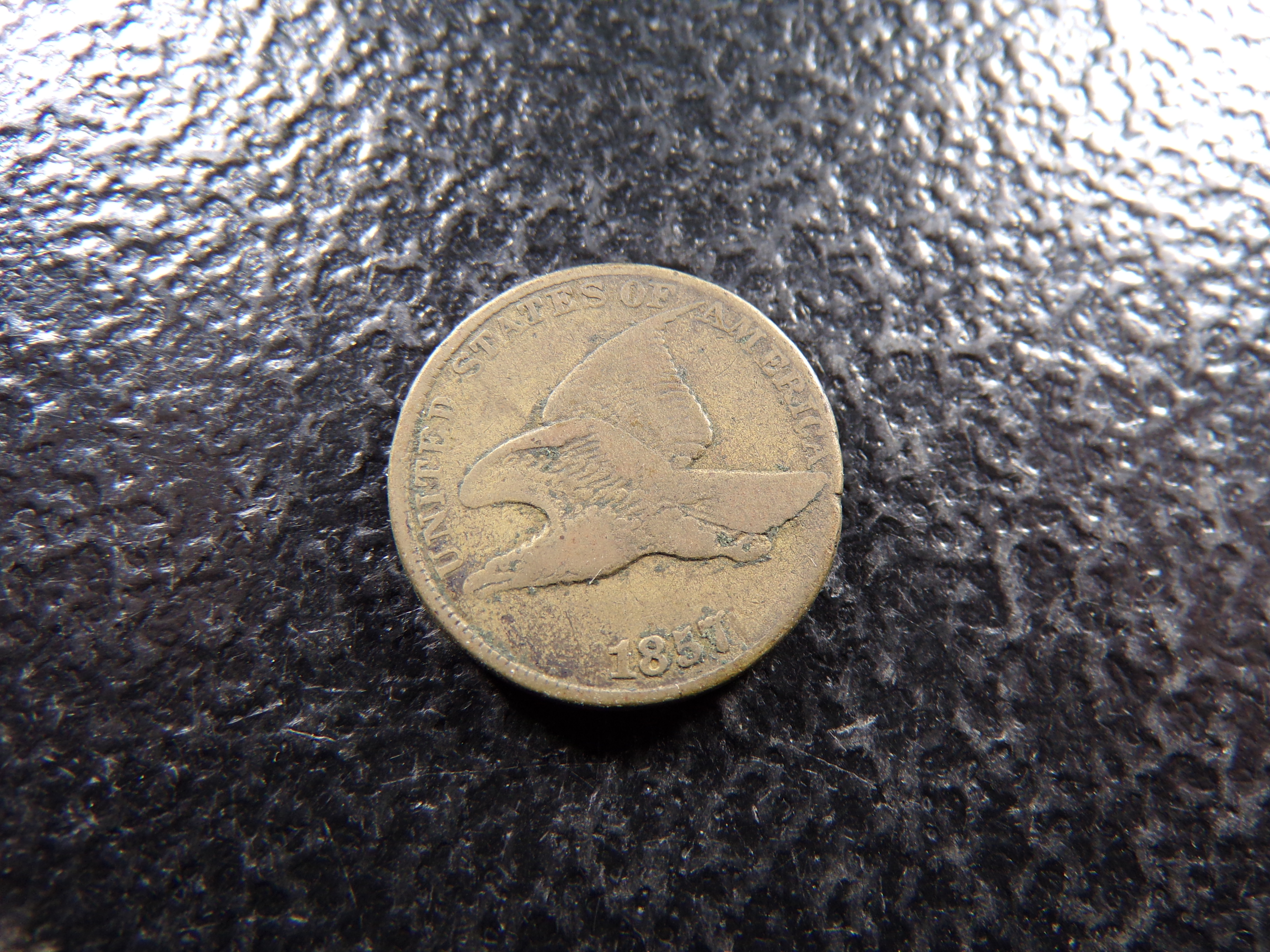 1857 FLYING EAGLE CENT
