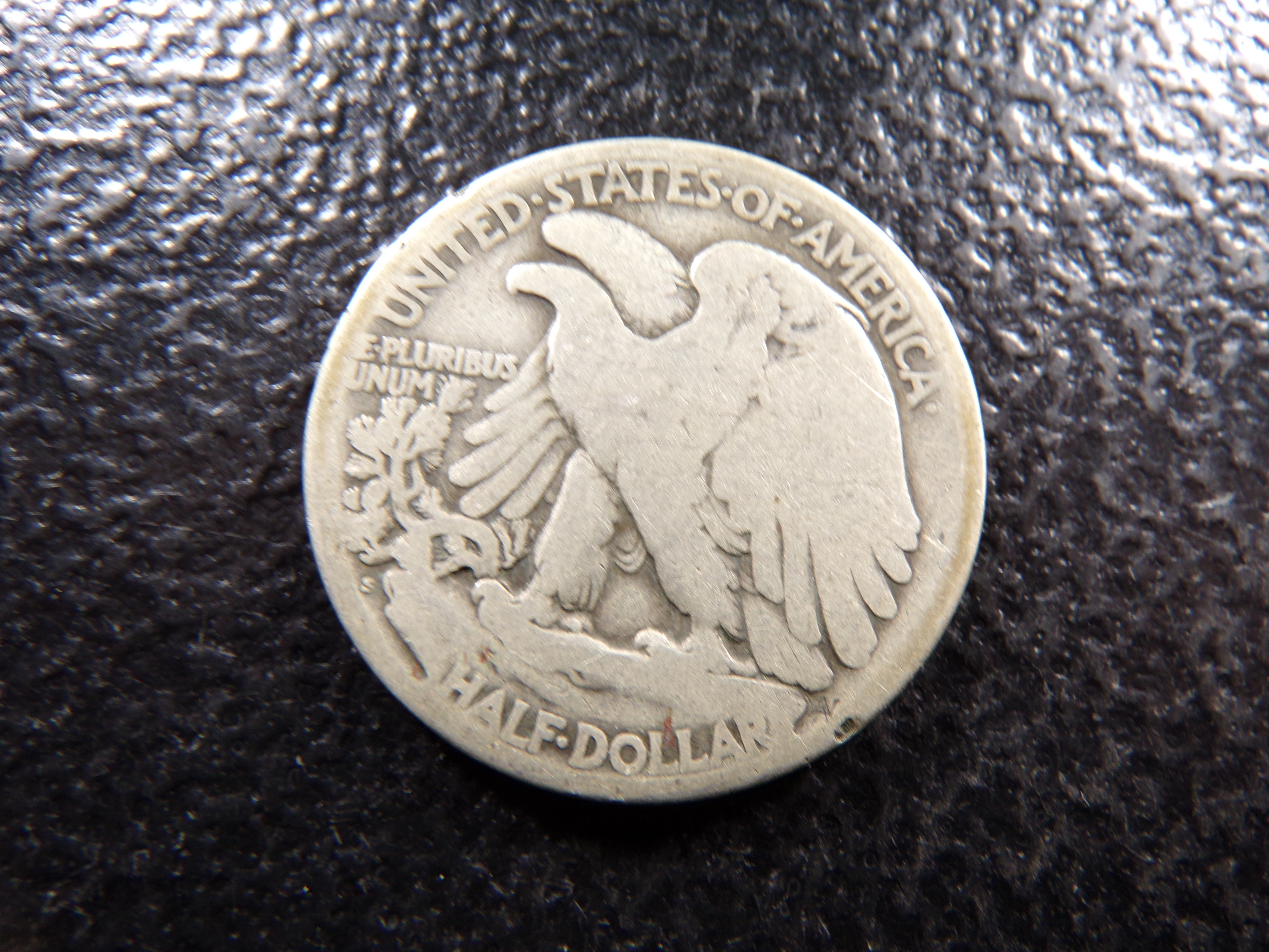 1921-S KEY DATE WALKING LIBERTY SILVER HALF DOLLAR