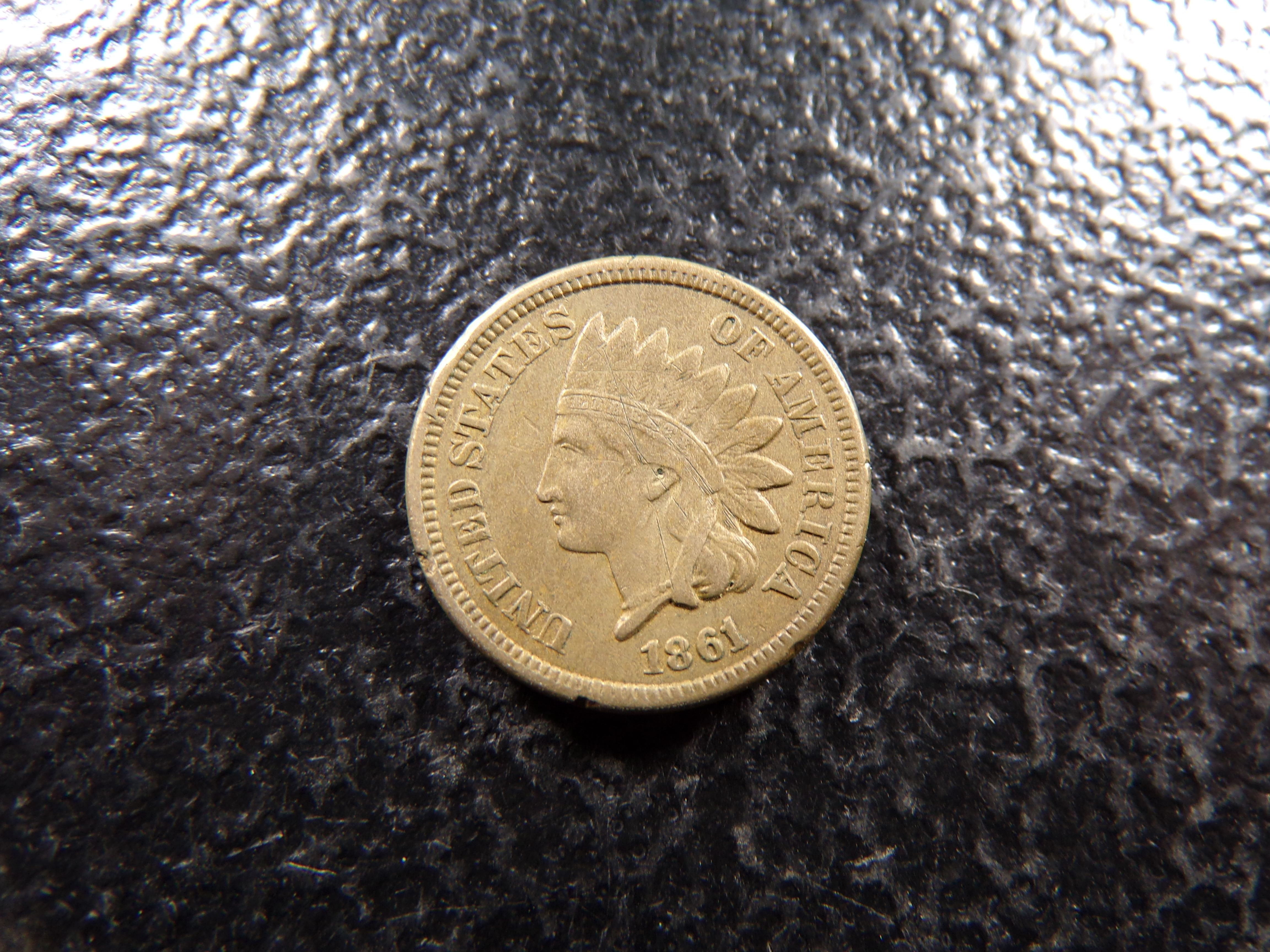 1861 KEY DATE COPPER NICKEL INDIAN CENT
