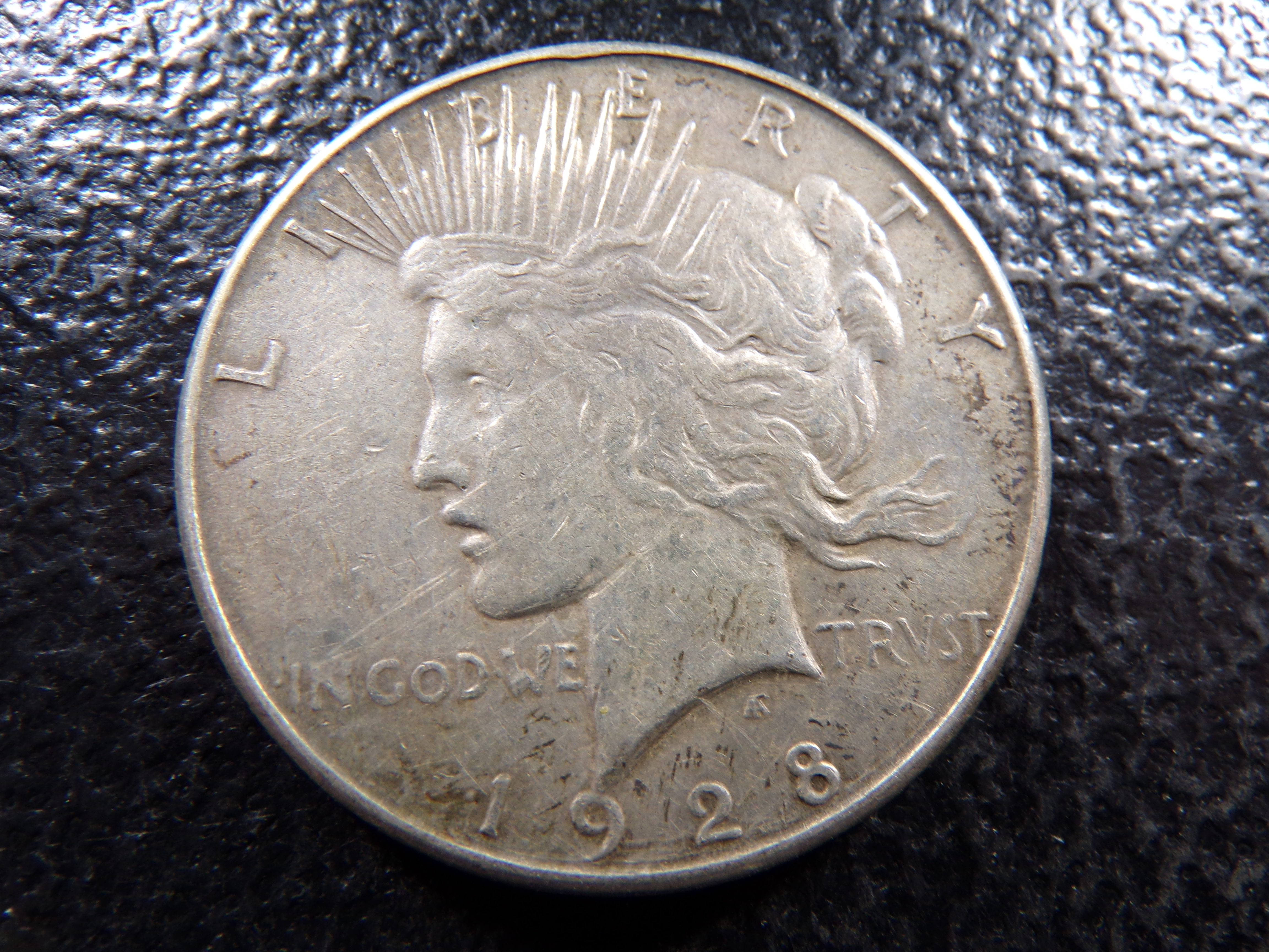 1928-S RARE DATE PEACE SILVER DOLLAR