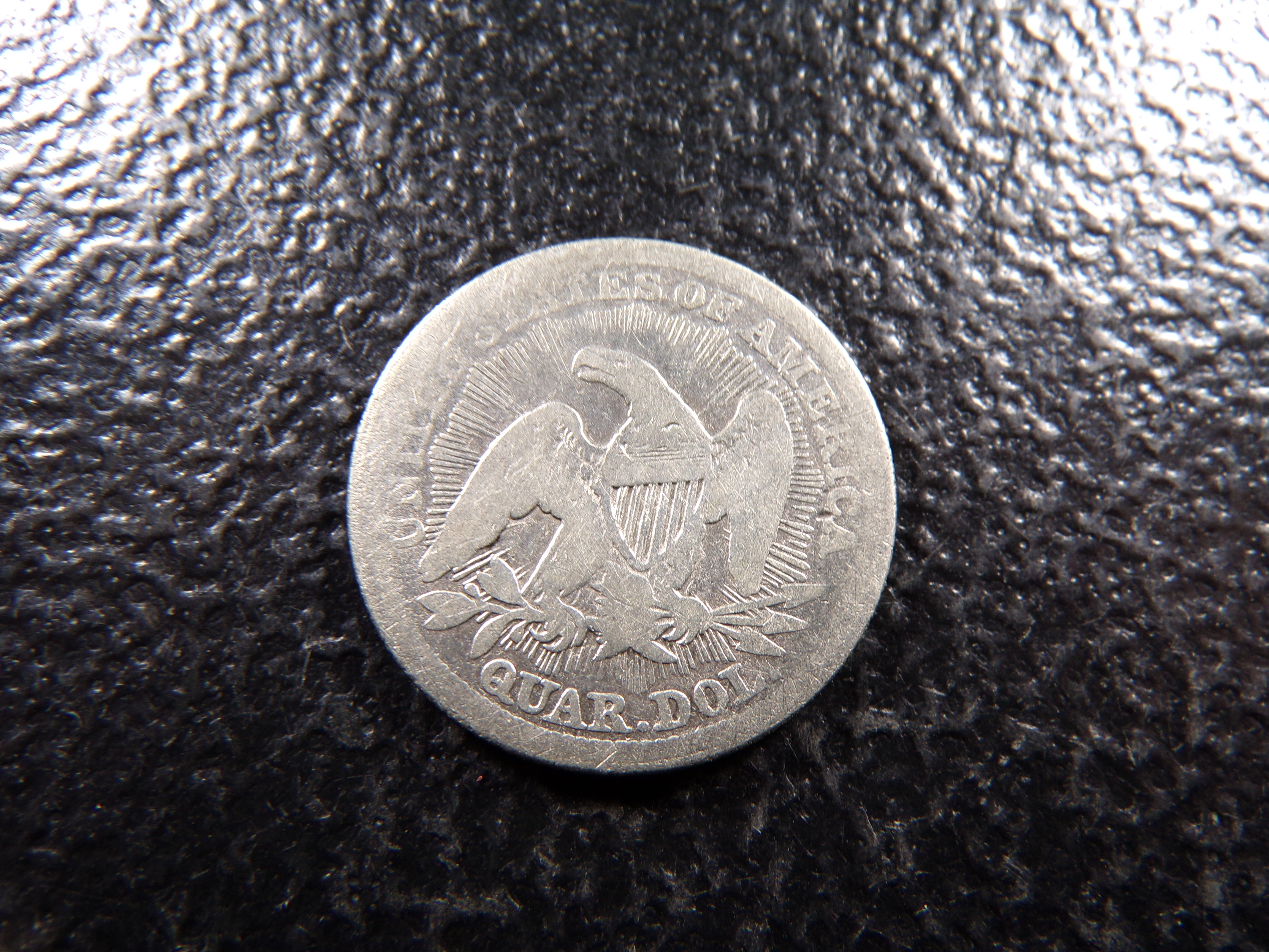 1853 W / ARROWS SEATED LIBERTY SILVER QUARTER