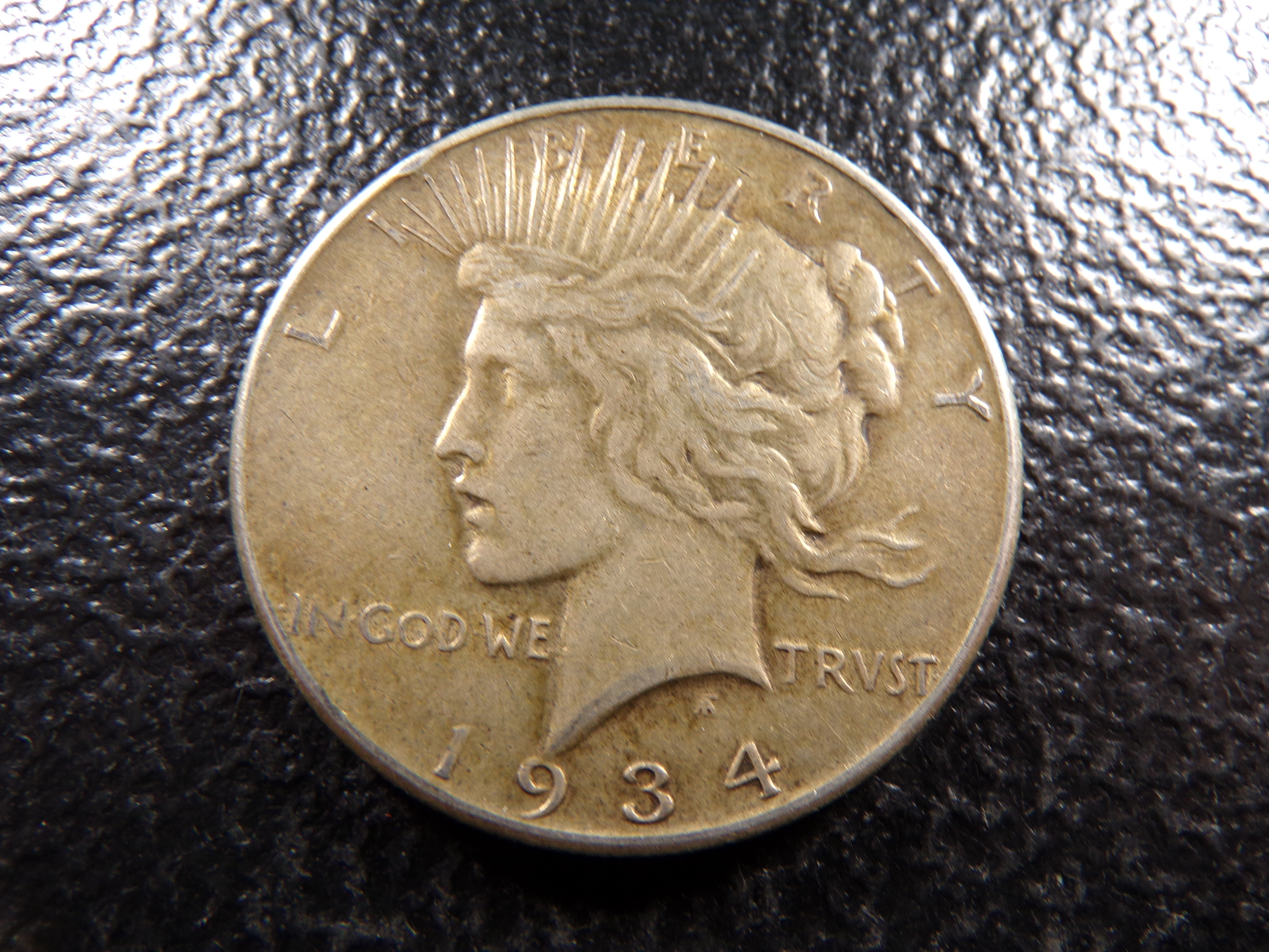 1934-S RARE DATE PEACE SILVER DOLLAR