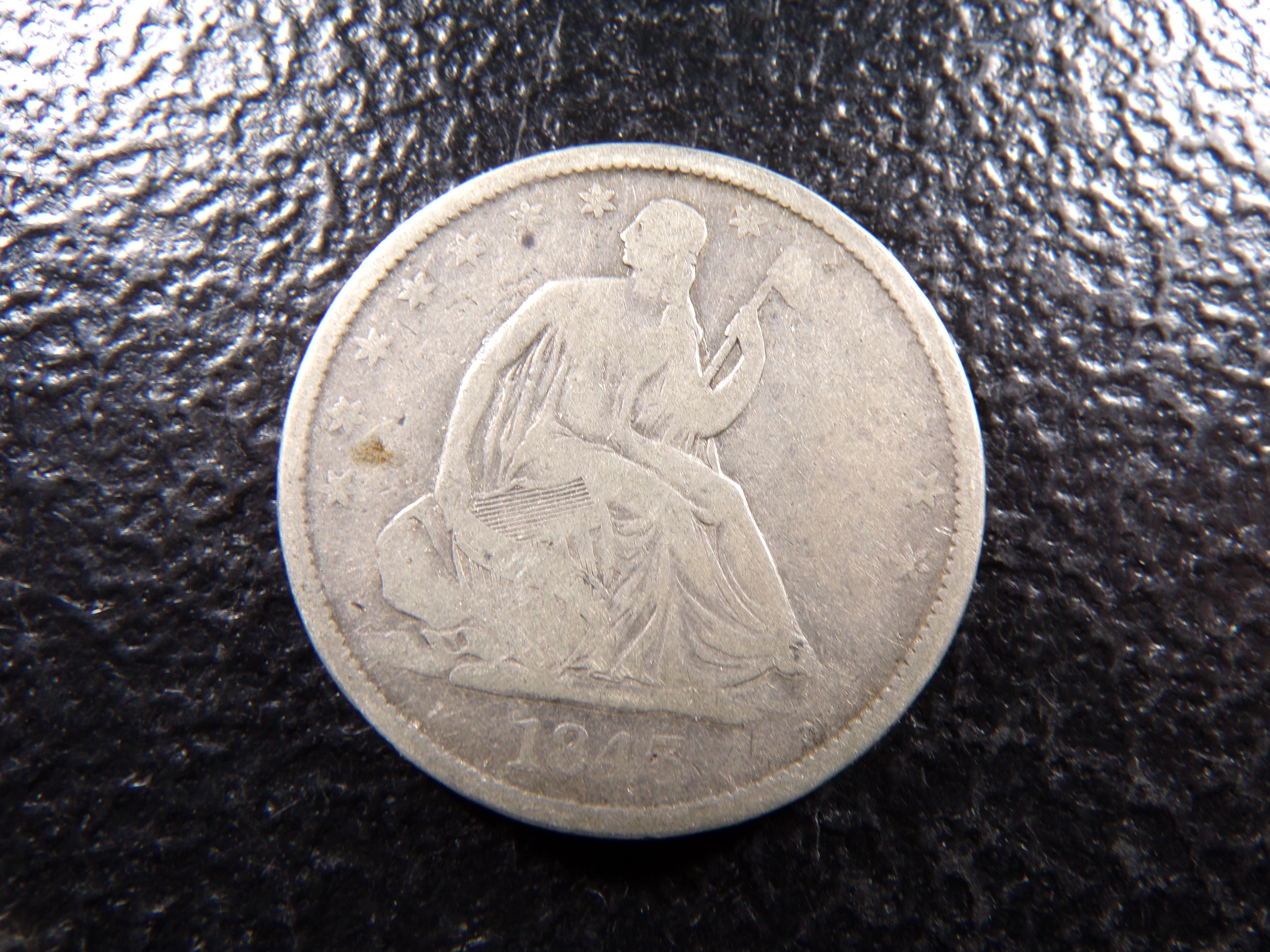 1843-O SEATED LIBERTY SILVER HALF DOLLAR