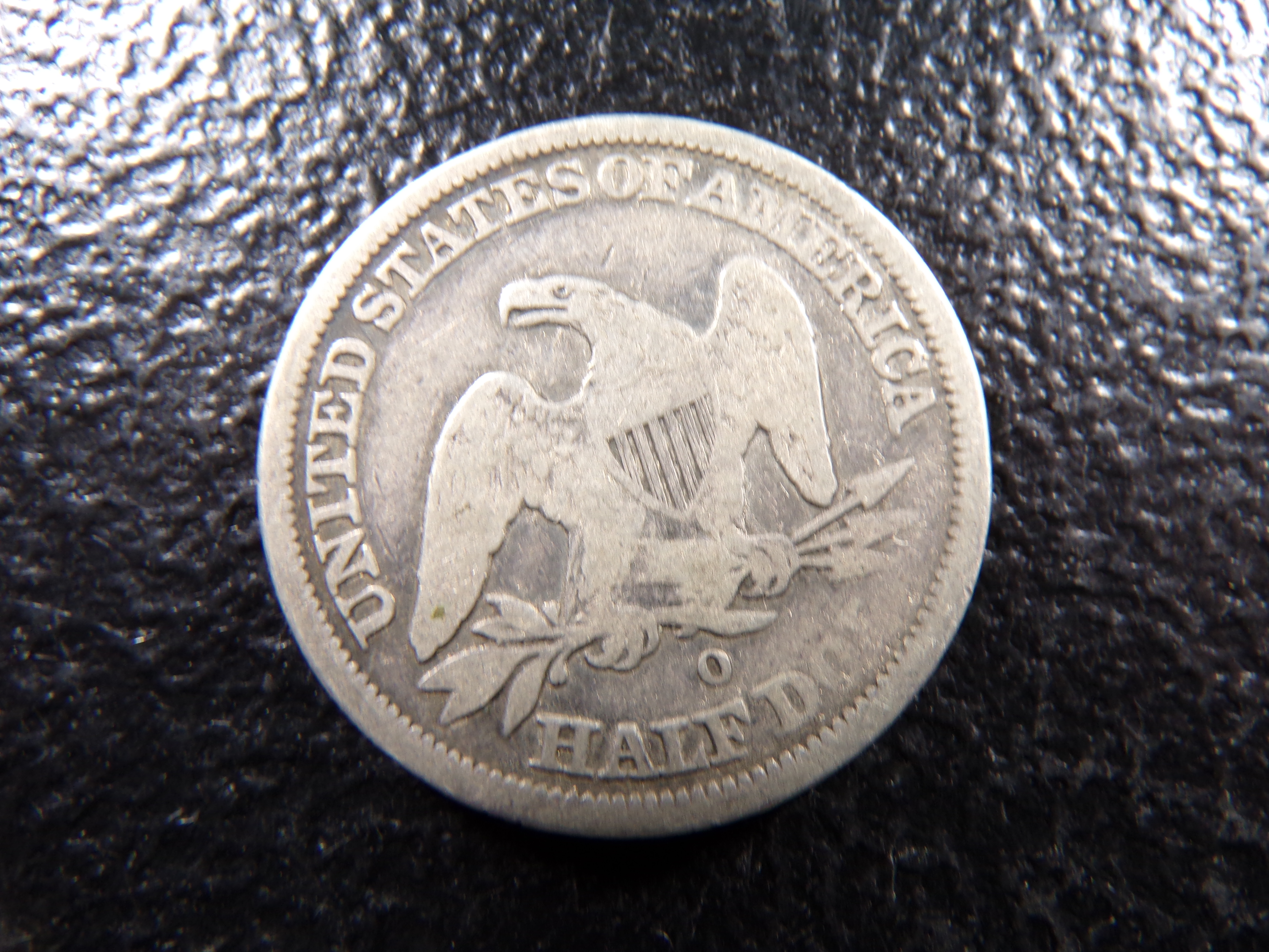 1843-O SEATED LIBERTY SILVER HALF DOLLAR