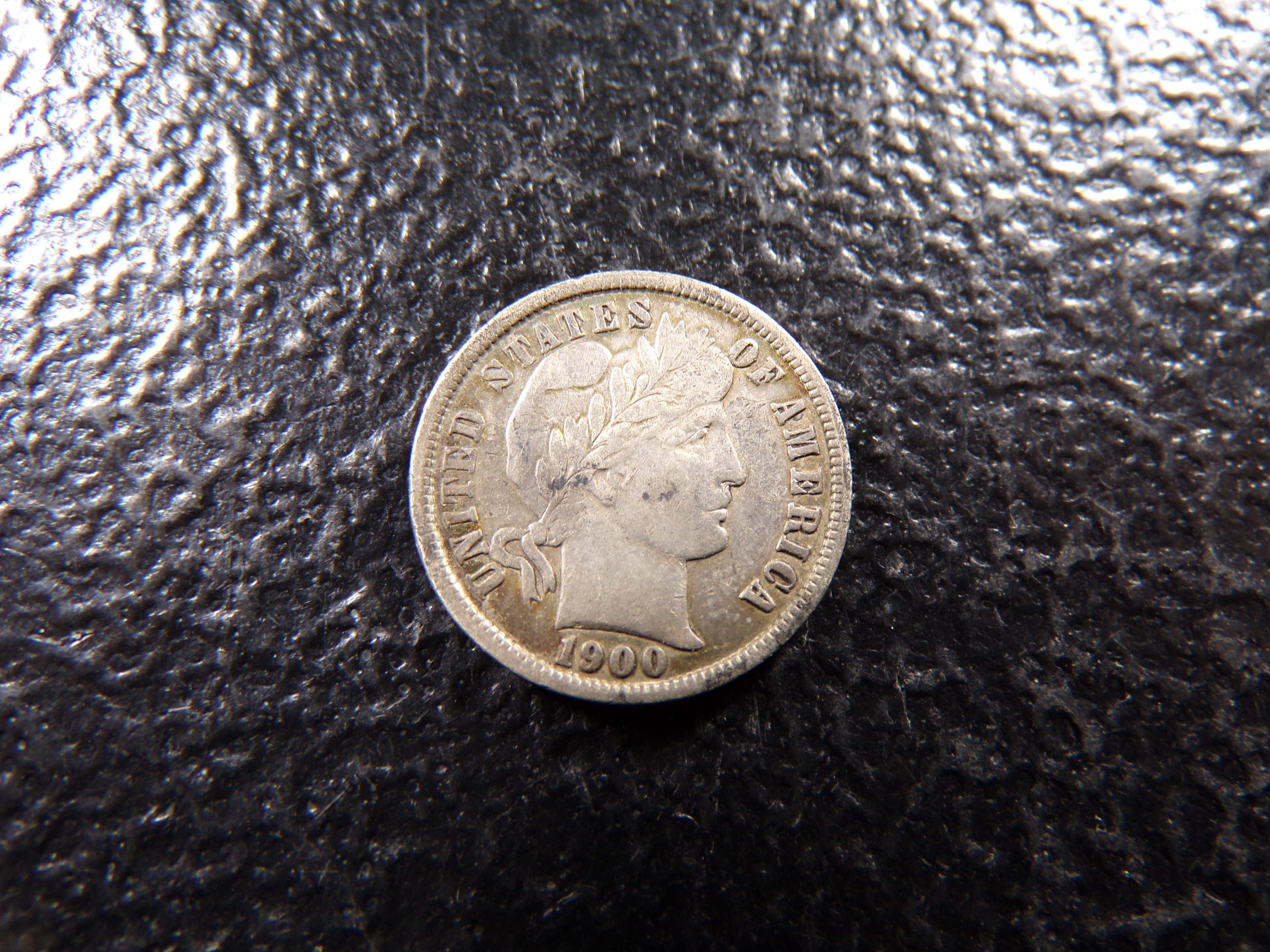 1900 BARBER SILVER DIME