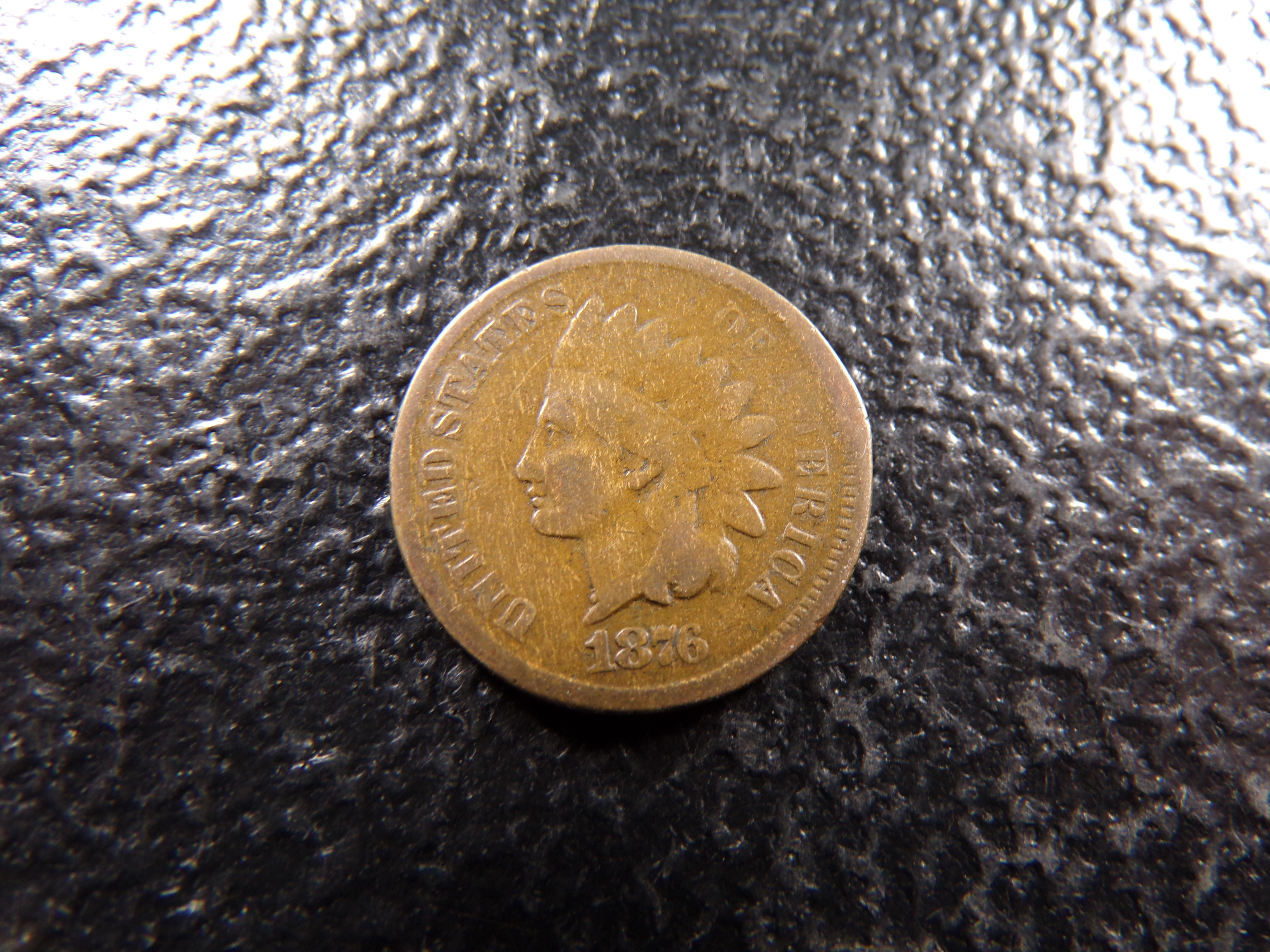 1876 RARE DATE INDIAN HEAD CENT