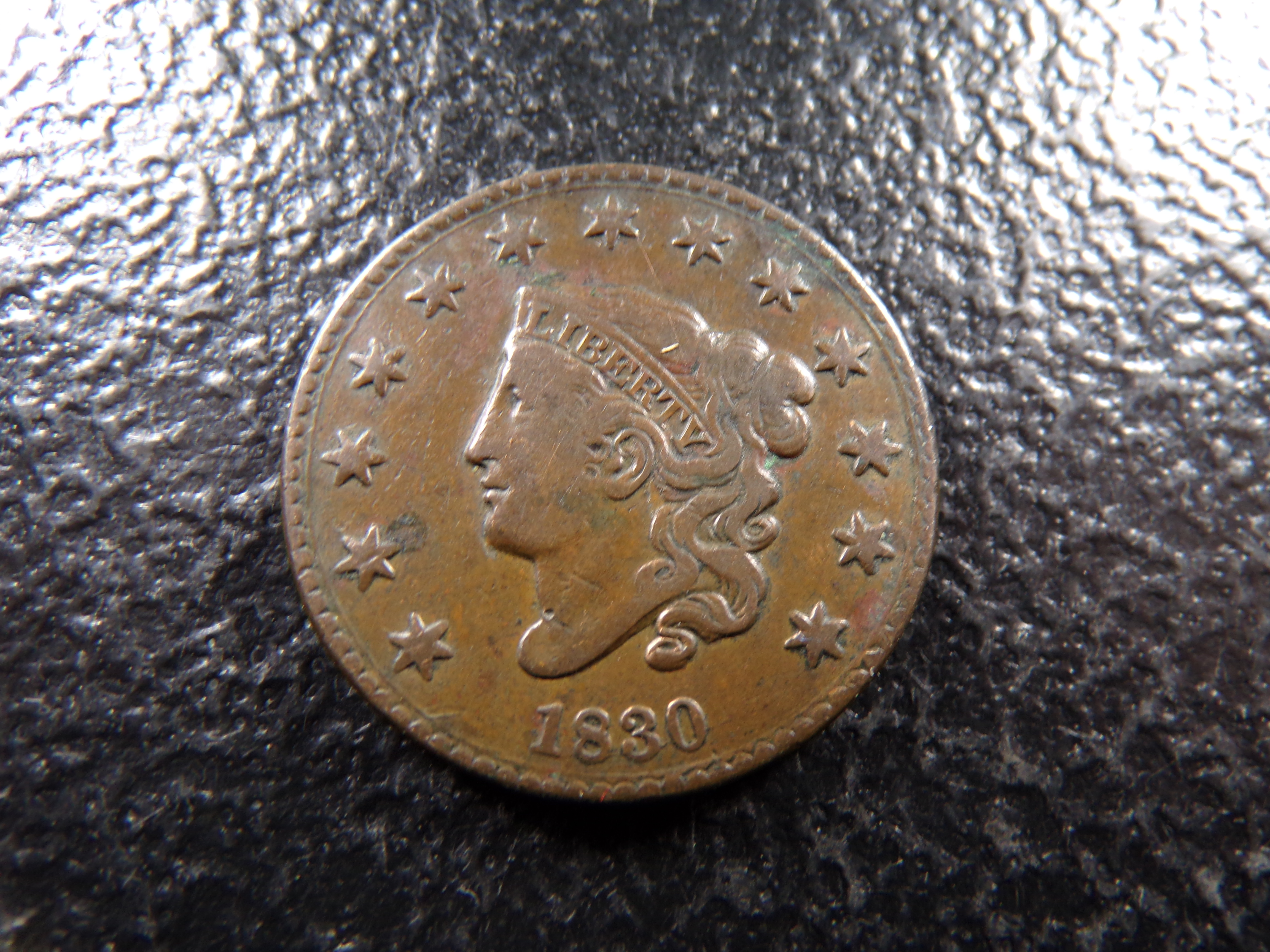 1830 BRAIDED HAIR LARGE CENT