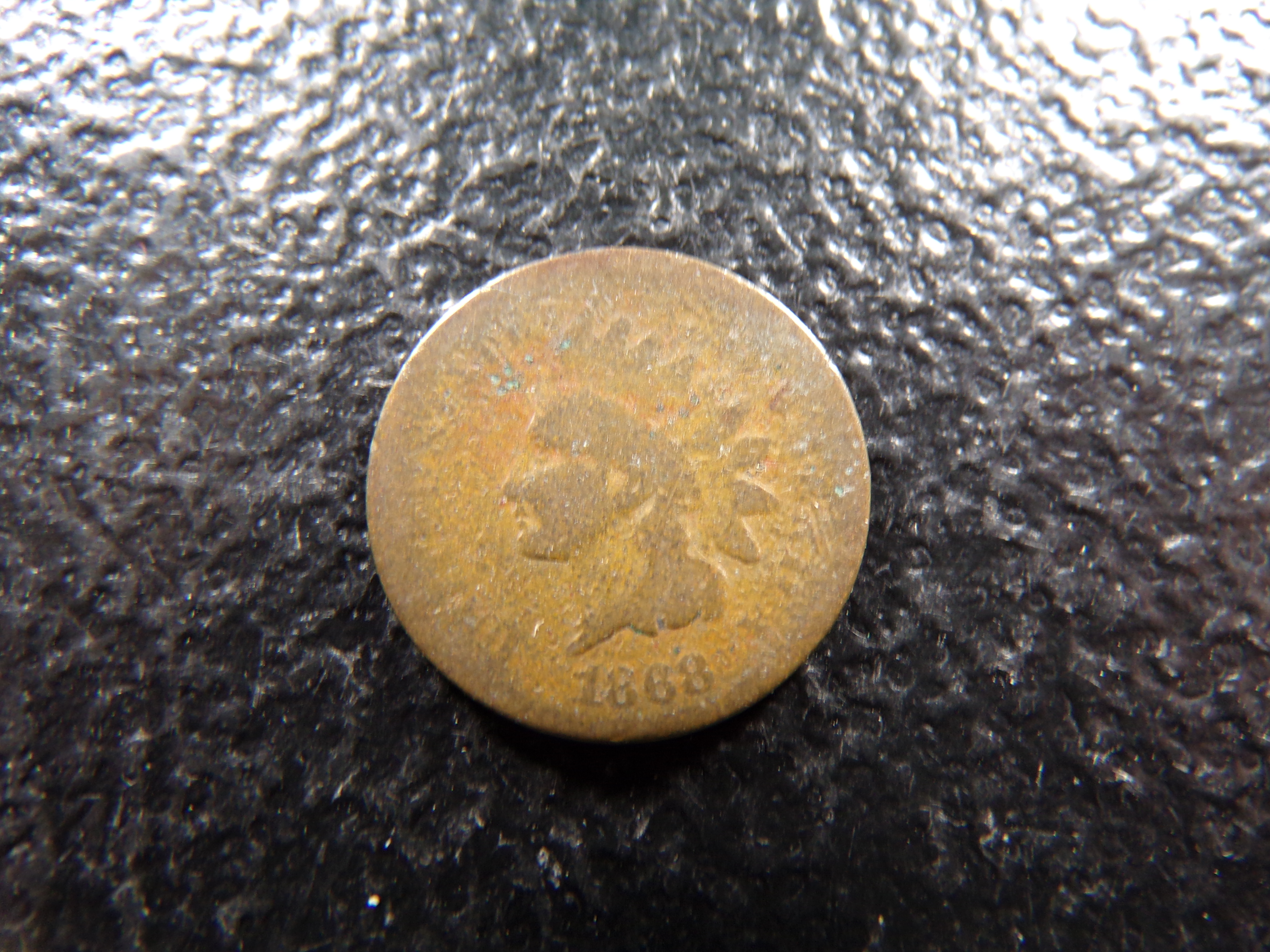 1868 RARE DATE INDIAN HEAD CENT