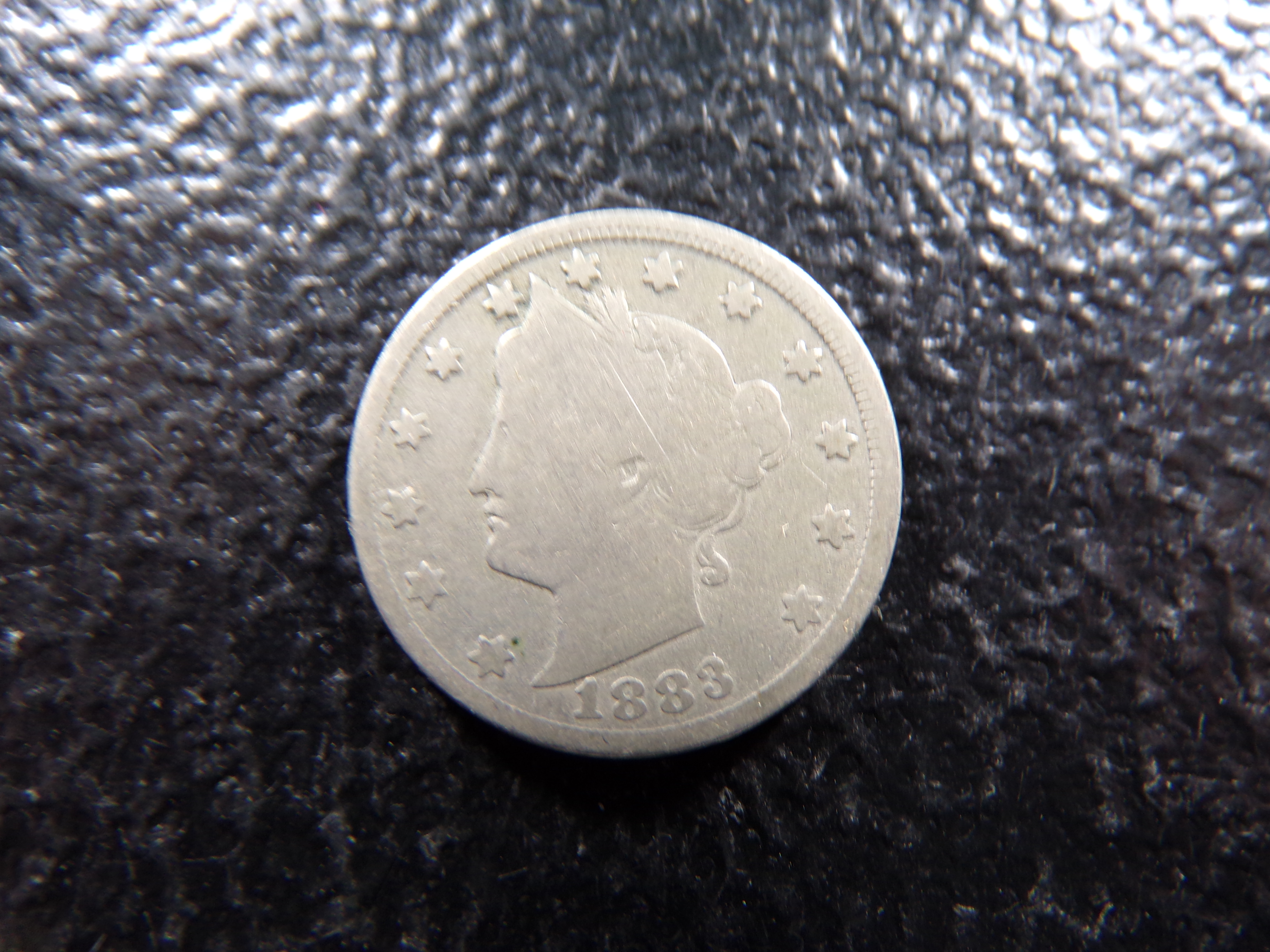 1883 WITH CENTS LIBERTY HEAD V NICKEL