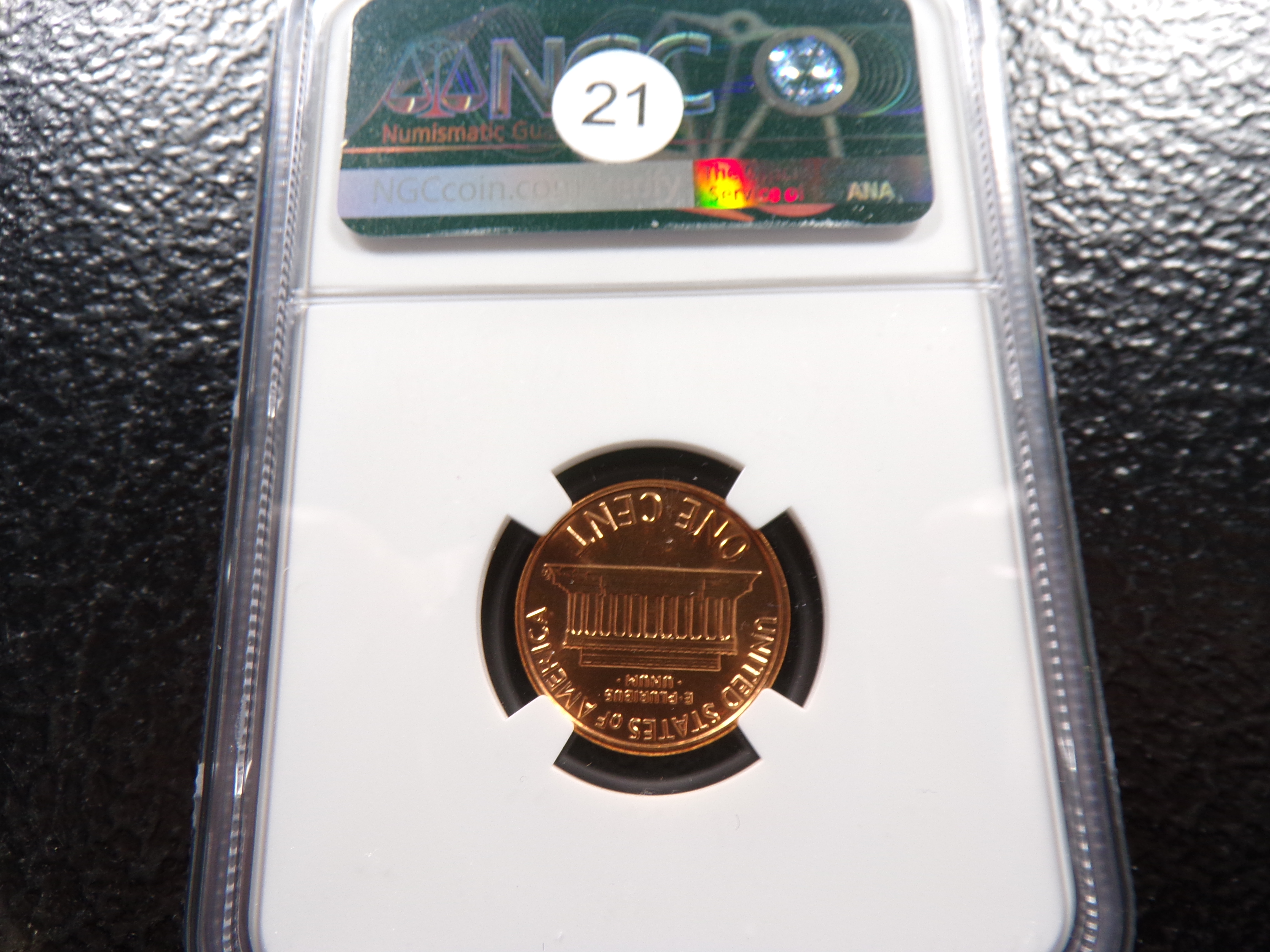 1987 NGC MS67RD LINCOLN CENT