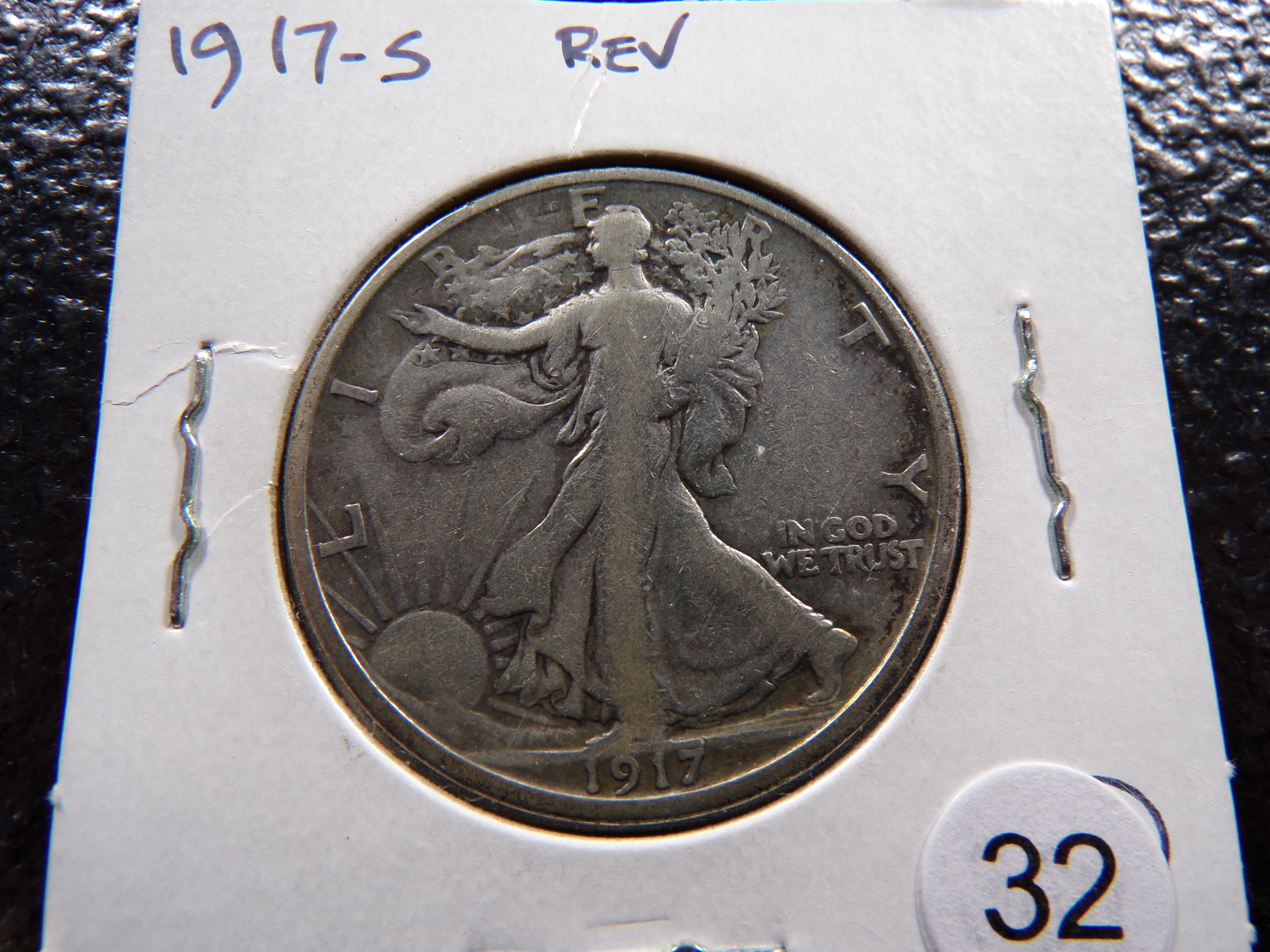 1917-S REV. WALKING LIBERTY SILVER HALF DOLLAR