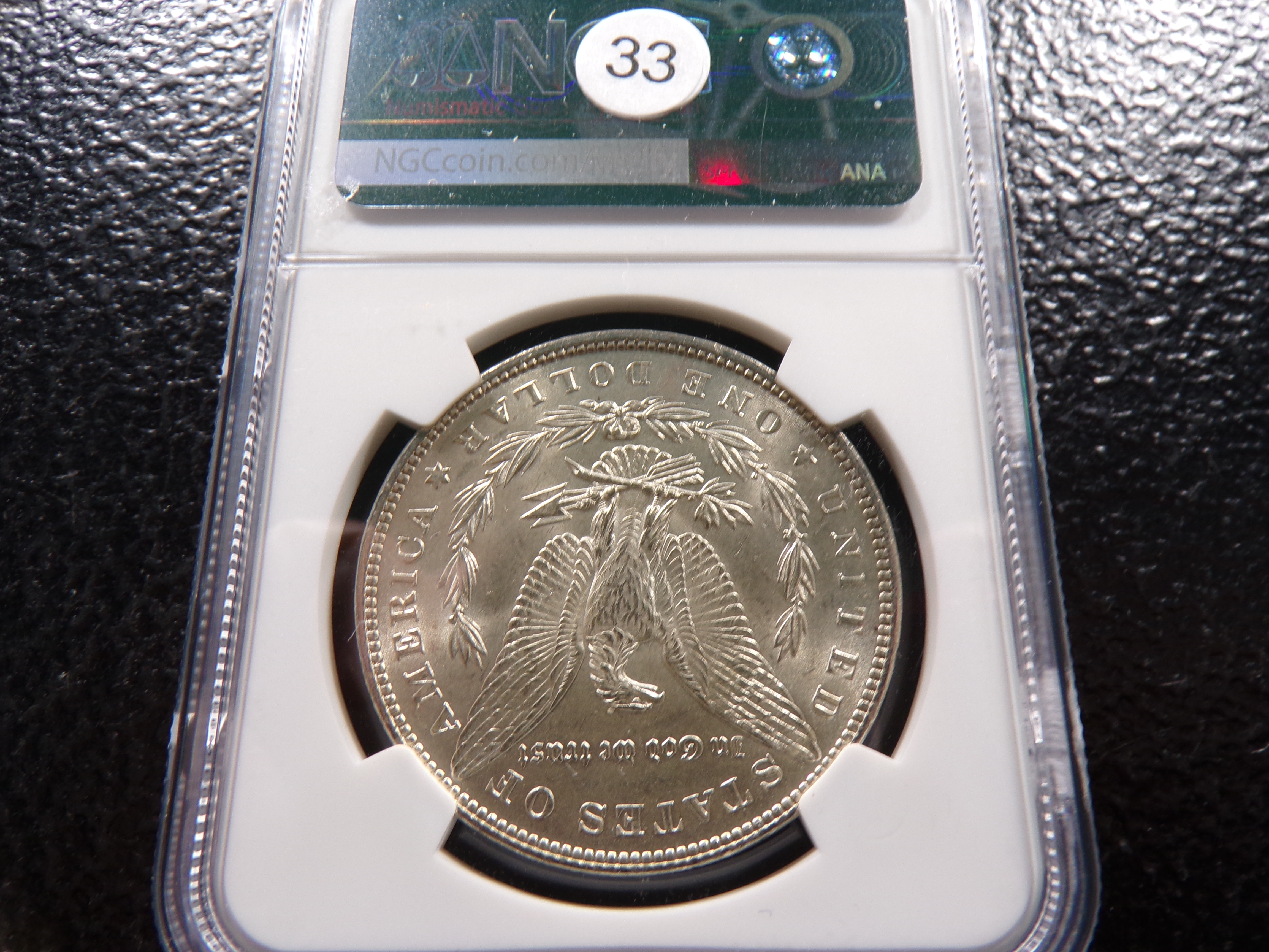1882 NGC MS63 MORGAN SILVER DOLLAR