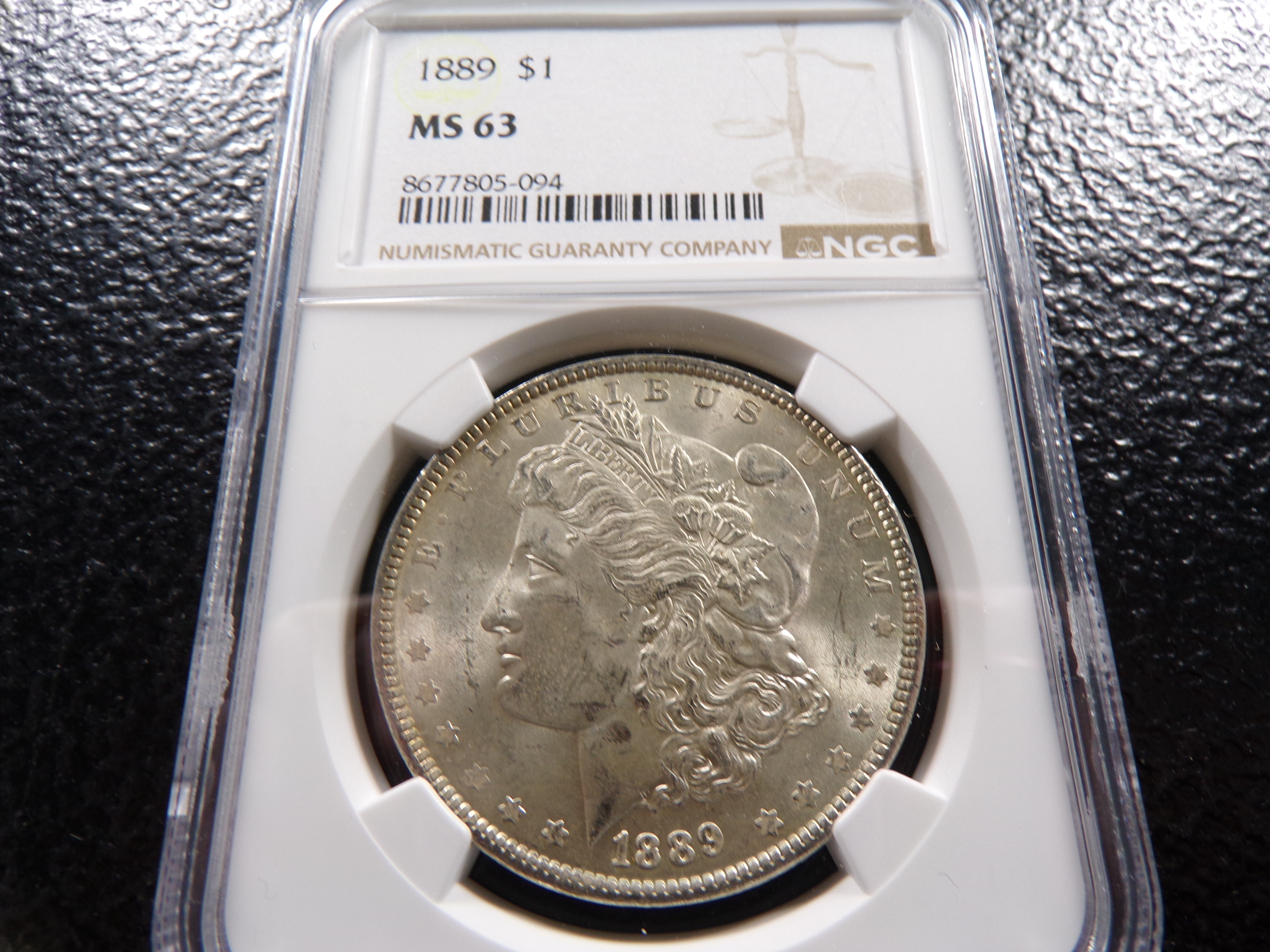 1889 NGC MS63 MORGAN SILVER DOLLAR