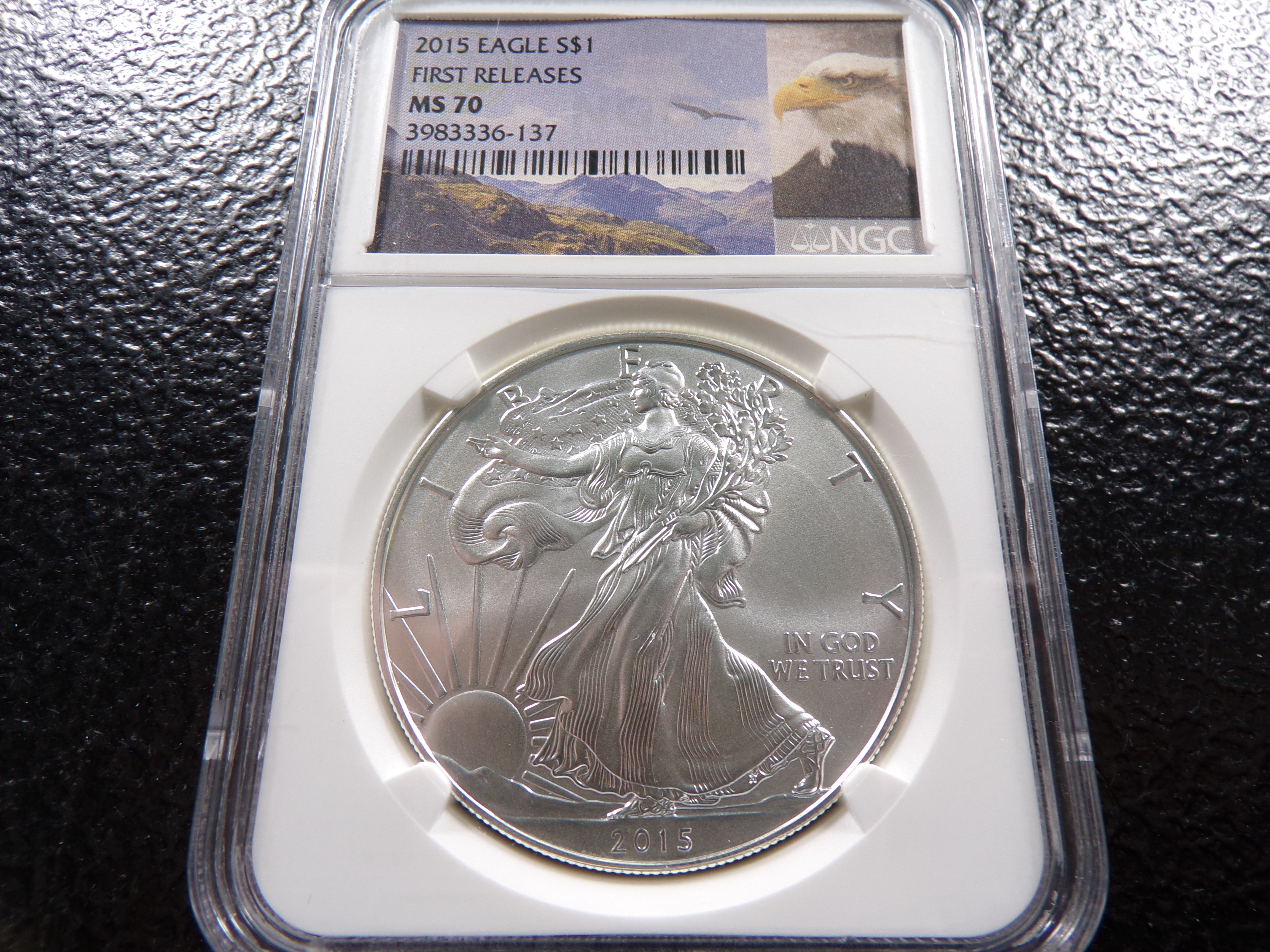 2015 NGC MS70 FIRST RELEASES AMERICAN SILVER EAGLE DOLLAR