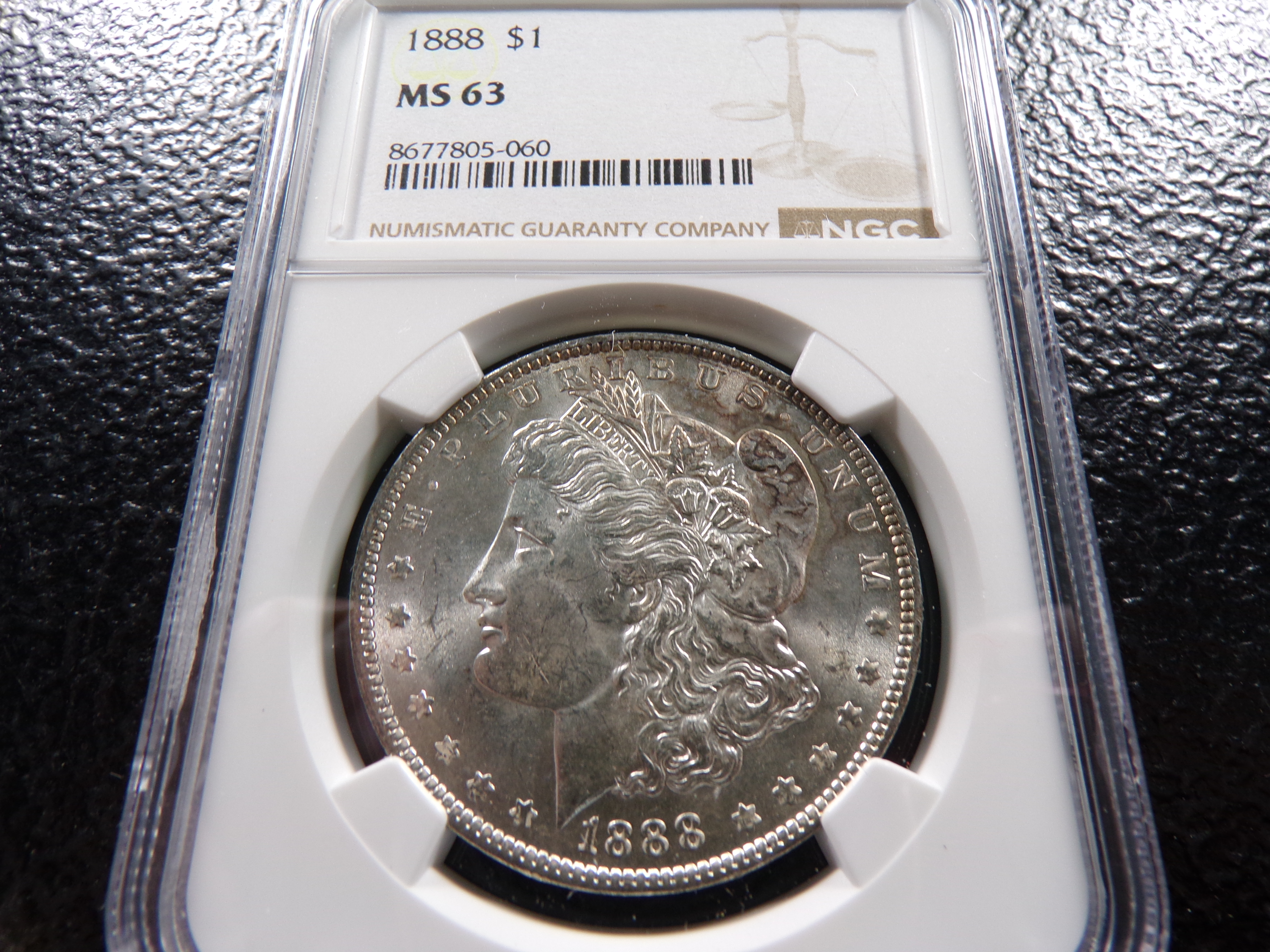 1888 NGC MS63 MORGAN SILVER DOLLAR
