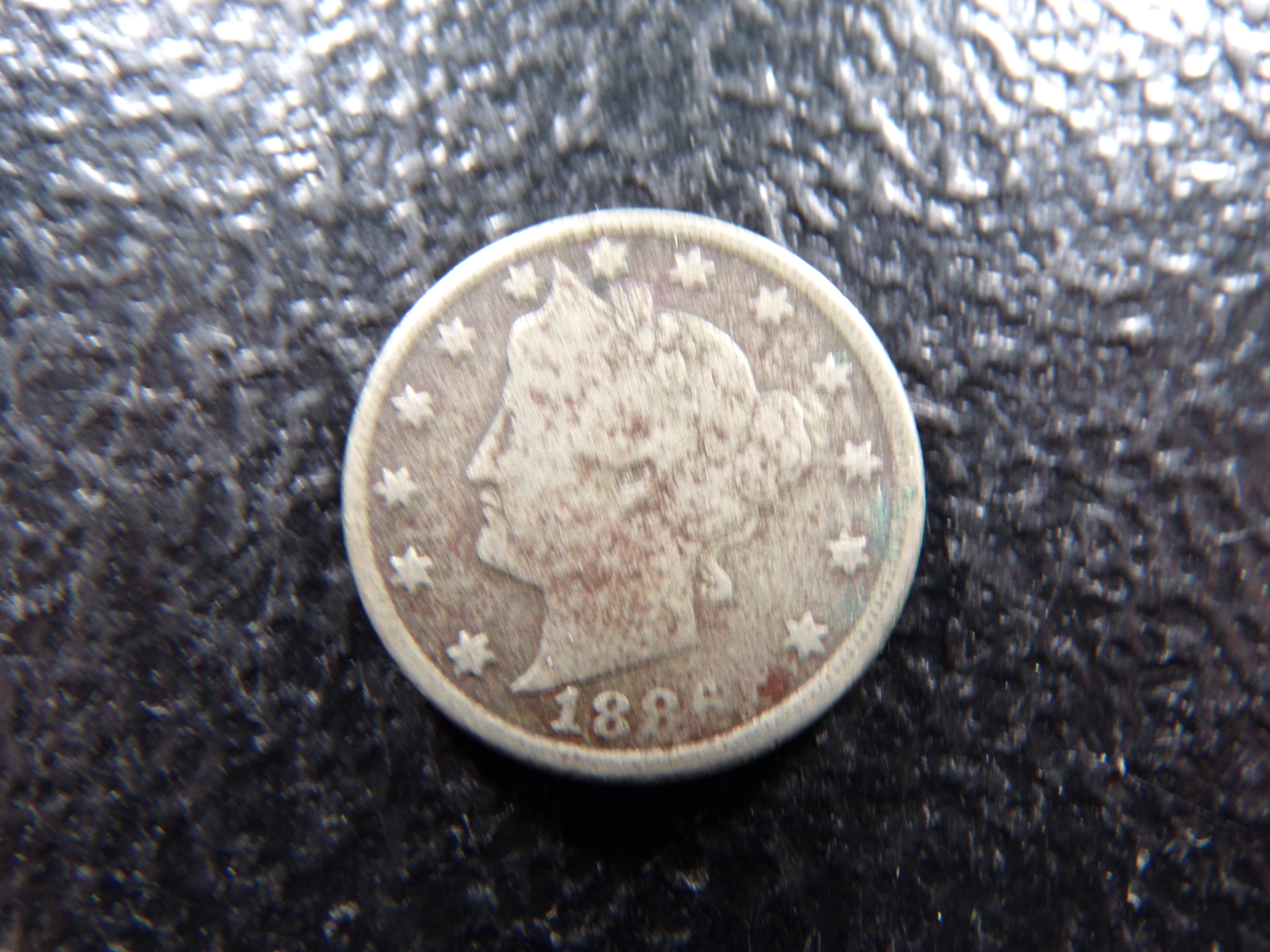 1886 KEY DATE LIBERTY HEAD V NICKEL