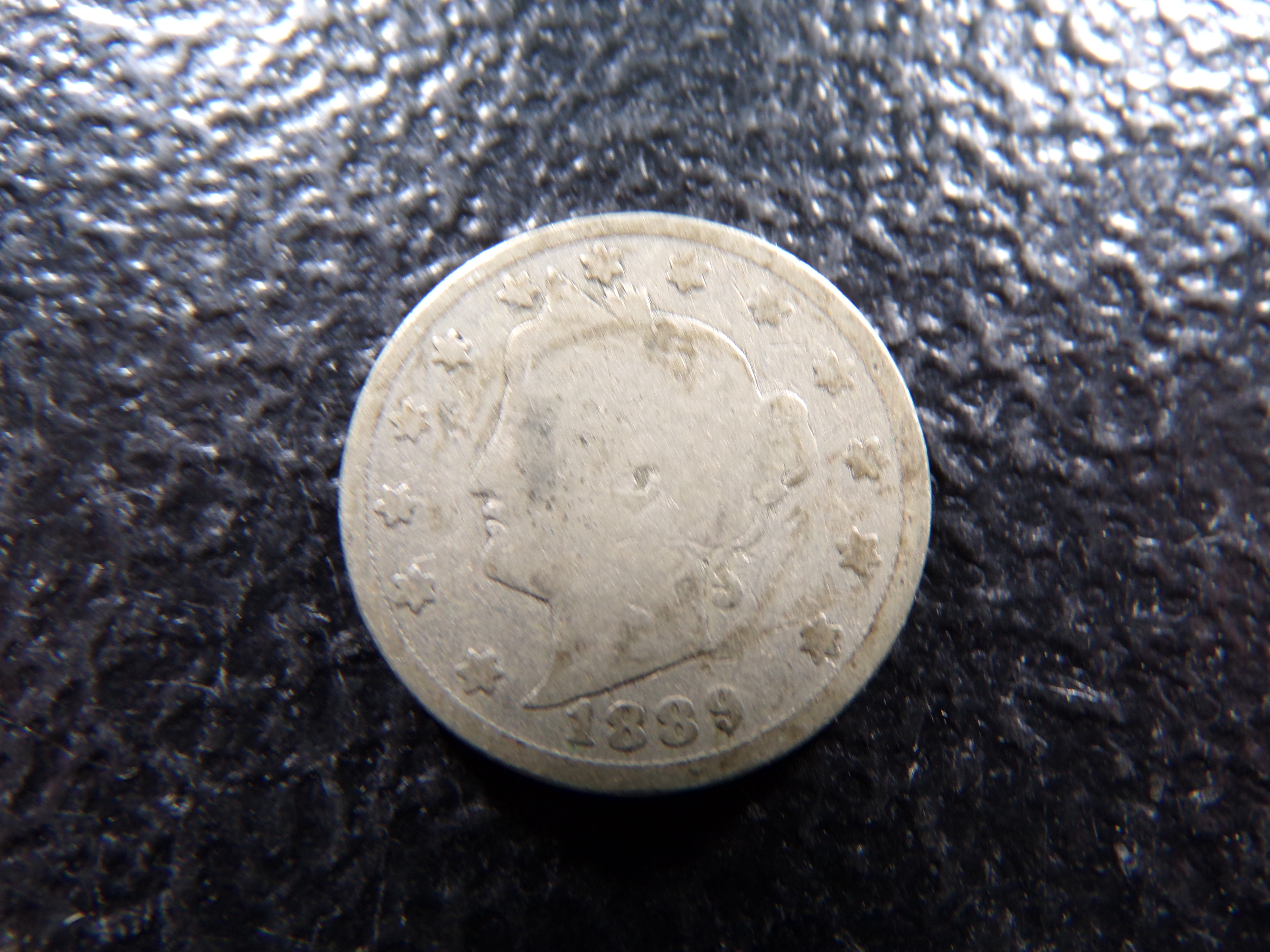 1889 LIBERTY HEAD V NICKEL