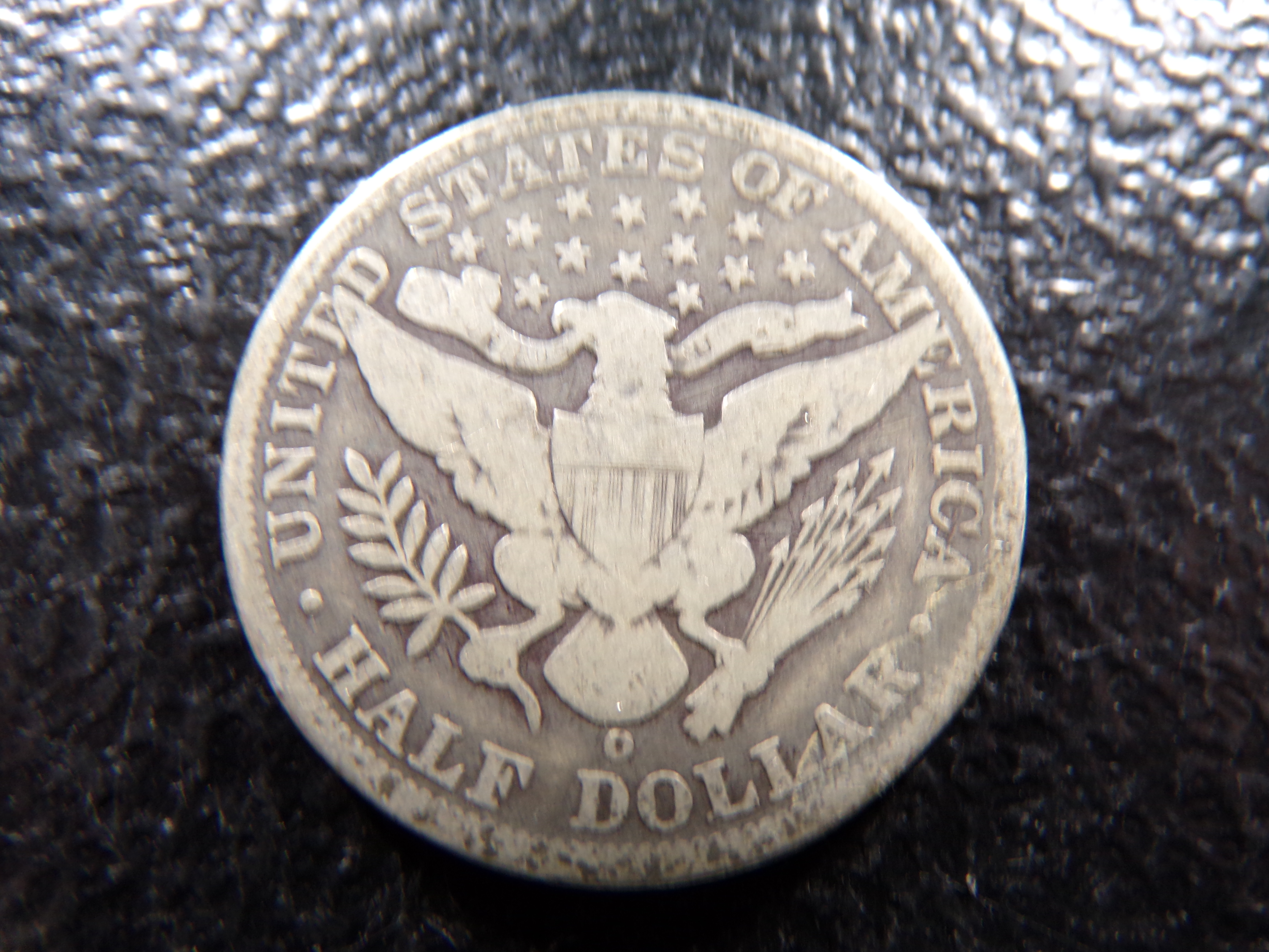 1896-O KEY DATE BARBER SILVER HALF DOLLAR