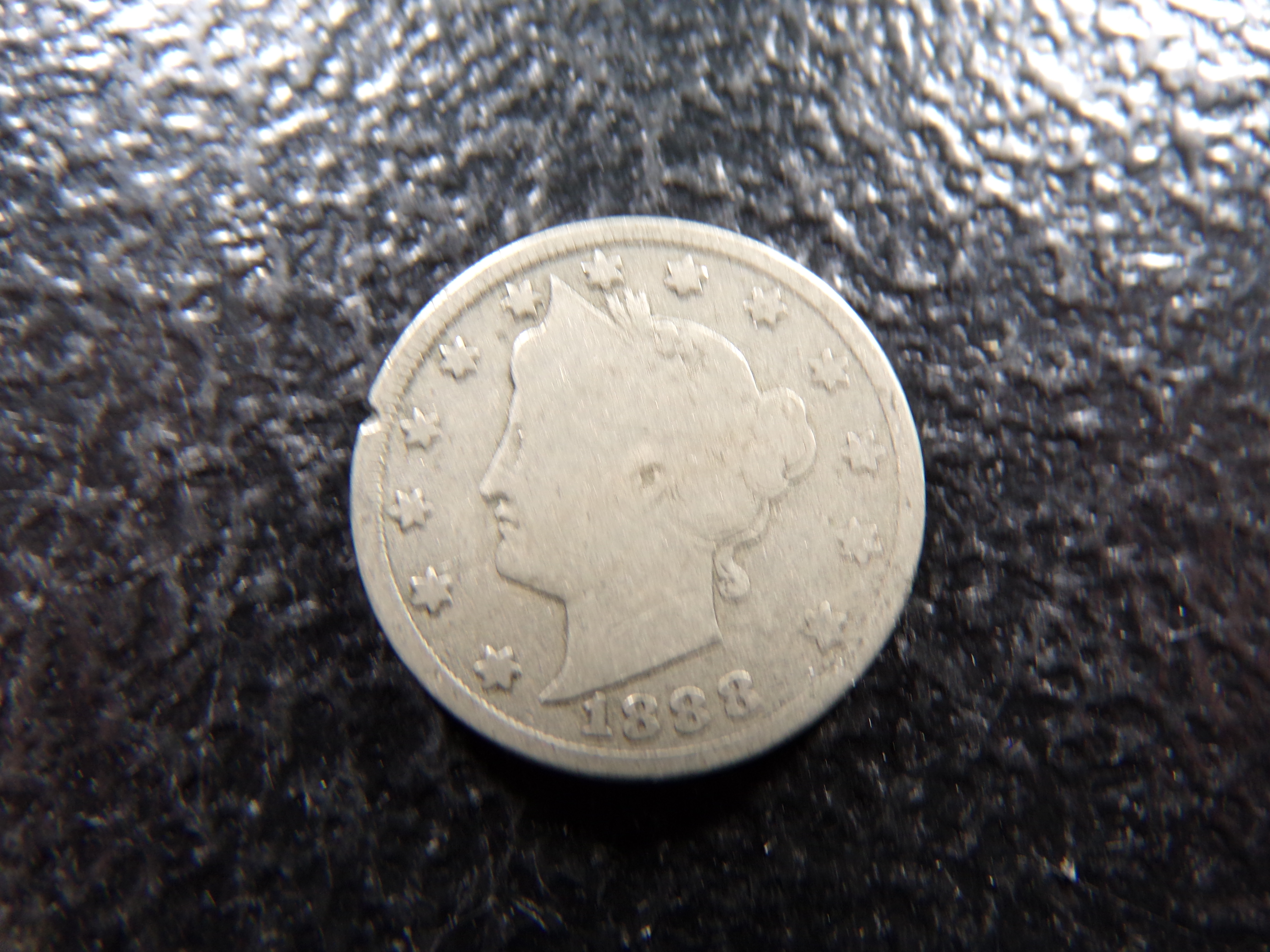 1888 LIBERTY HEAD V NICKEL
