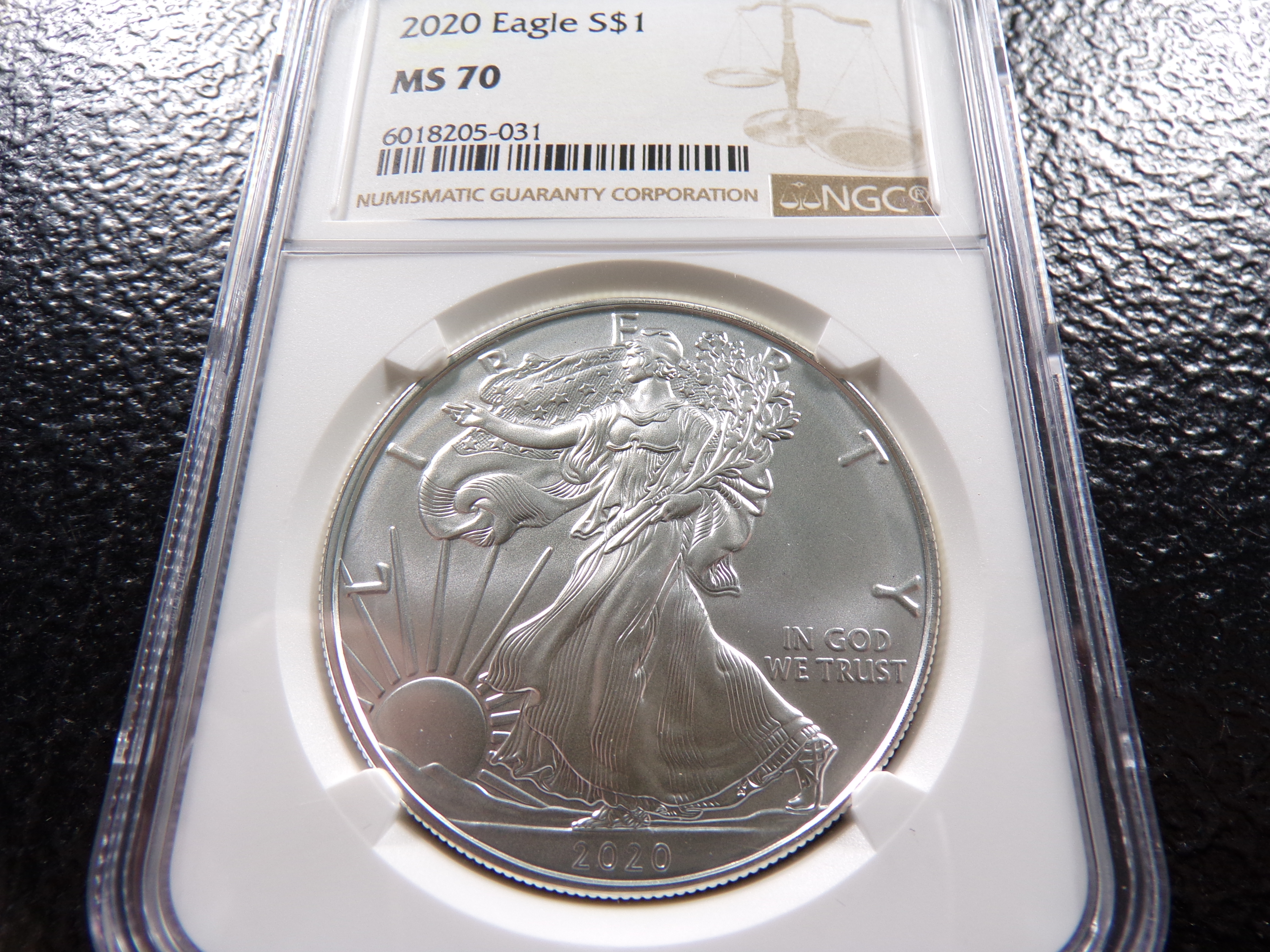 2020 NGC MS70 AMERICAN SILVER EAGLE DOLLAR