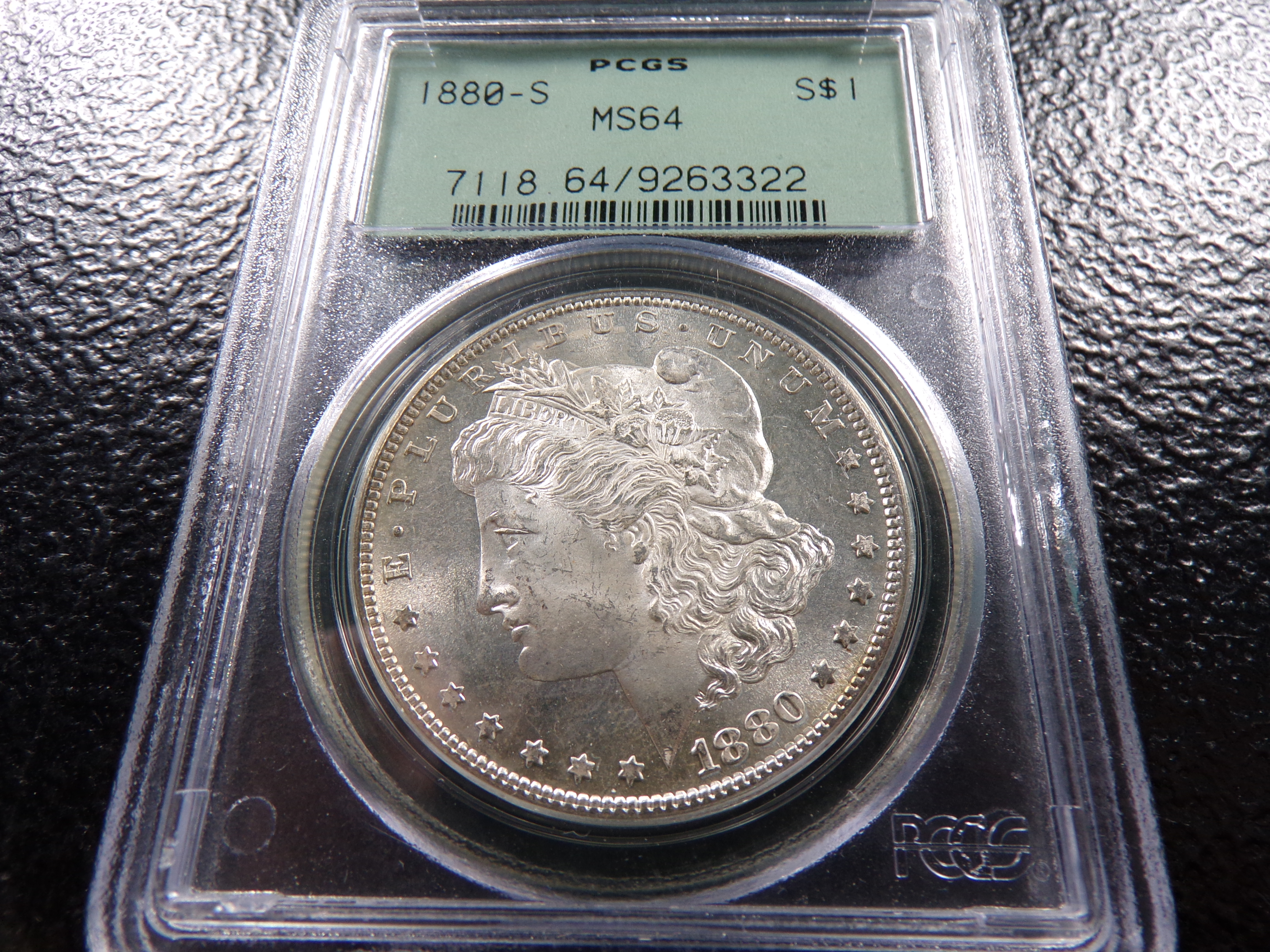 1880-S PCGS MS64 HIGH GRADE MORGAN SILVER DOLLAR