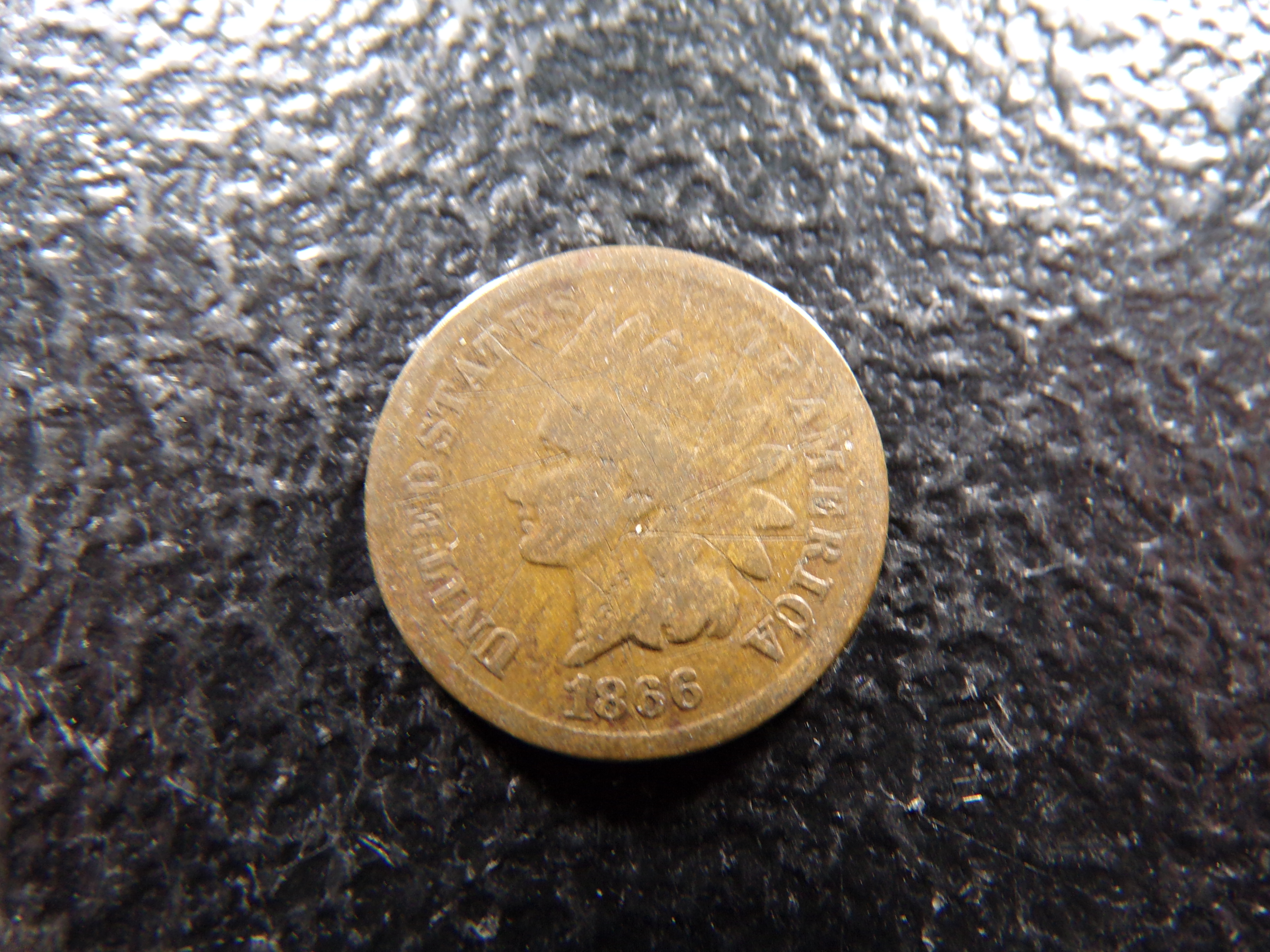 1866 INDIAN HEAD CENT