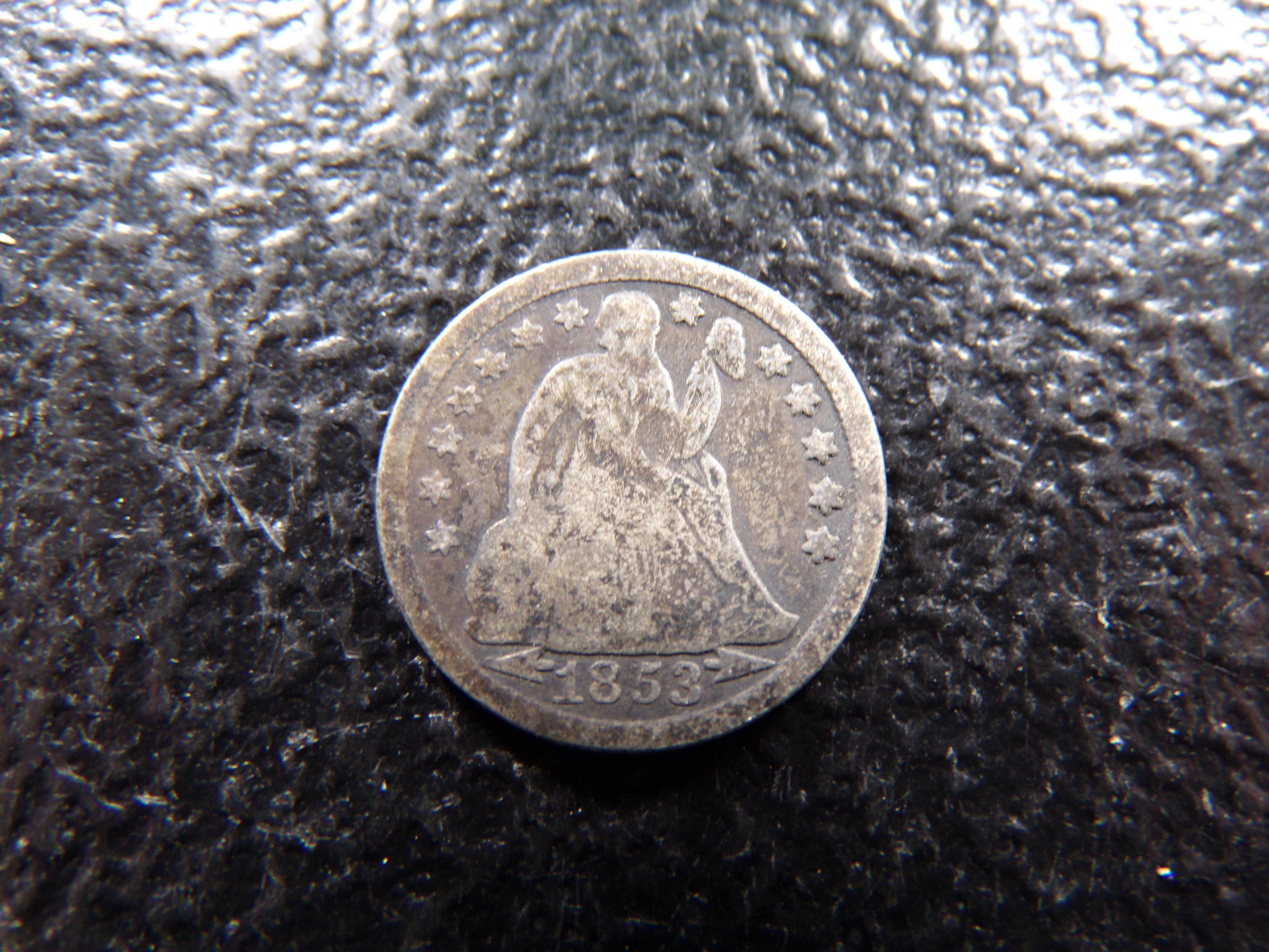 1853 SEATED LIBERTY SILVER DIME