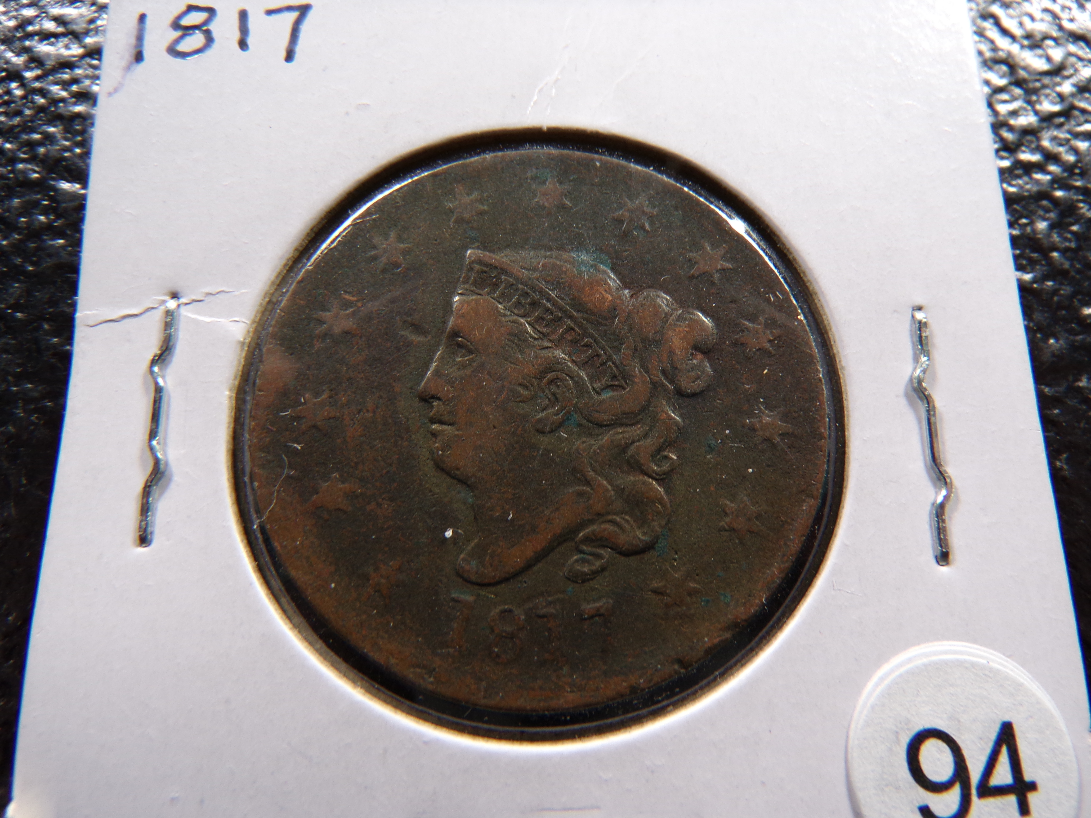 1817 CORONET HEAD LARGE CENT