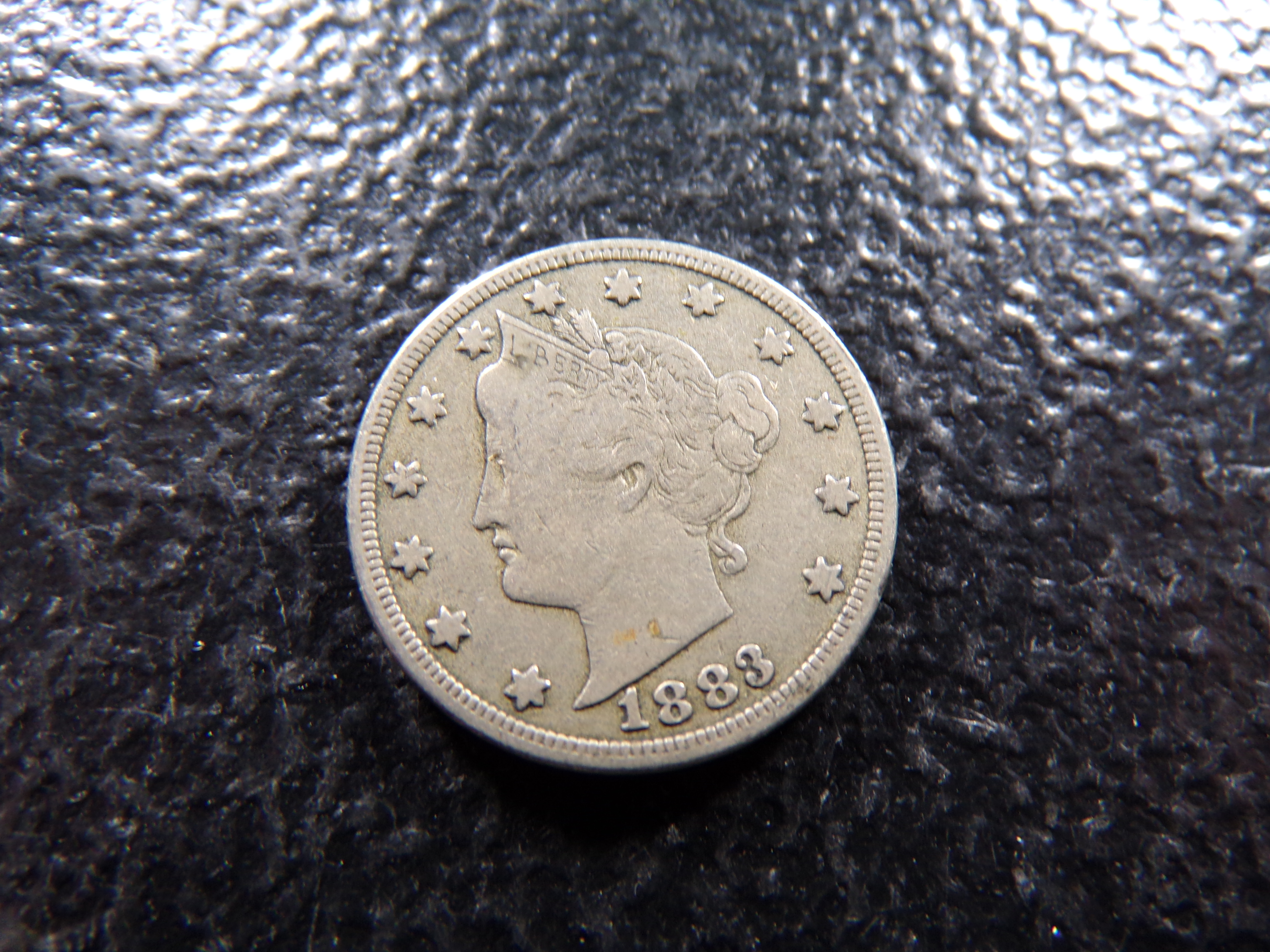1883 WITH CENTS LIBERTY HEAD V NICKEL