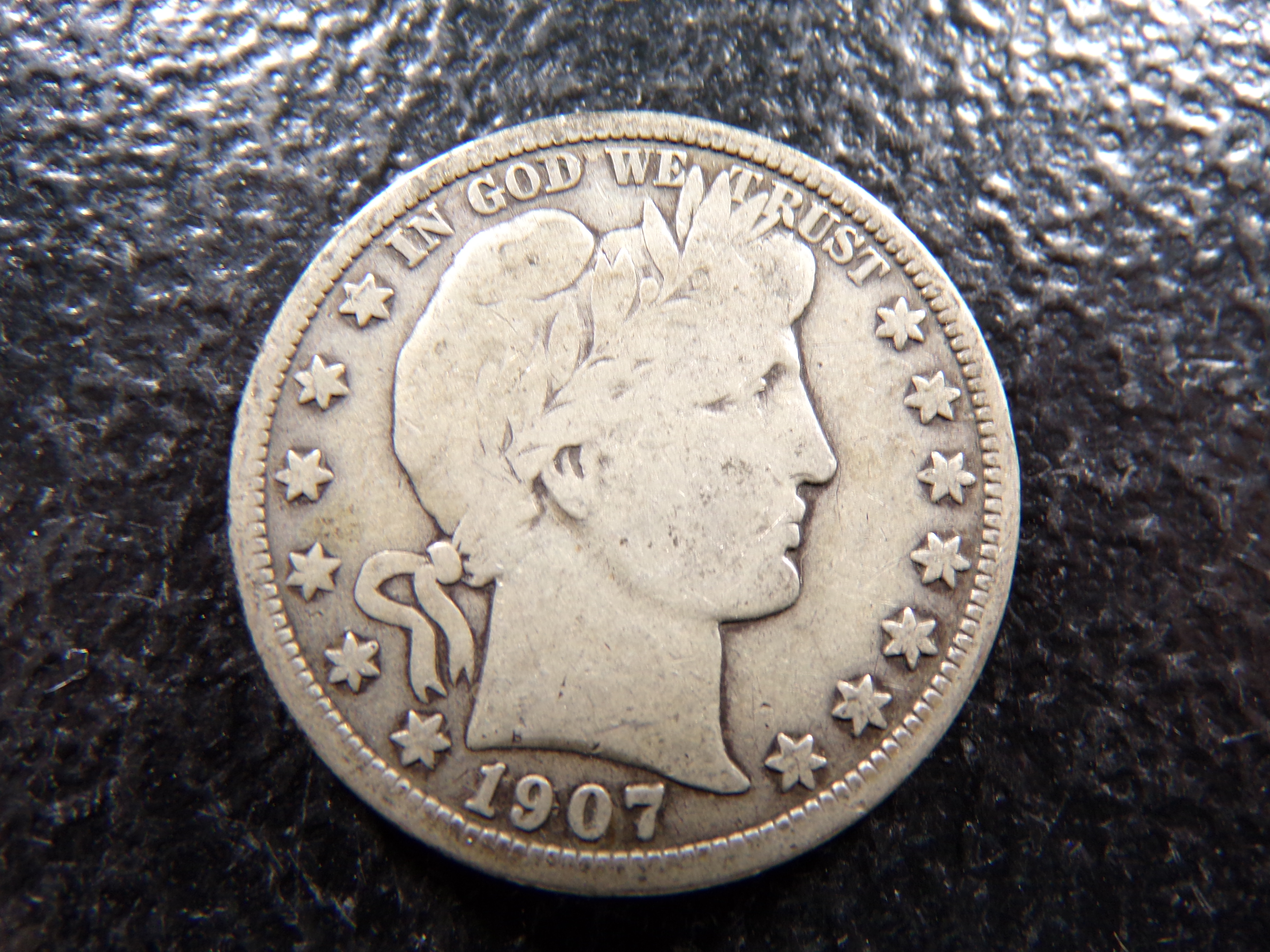 1907-D BARBER SILVER HALF DOLLAR ***MINTED 3 3/4 MILLION