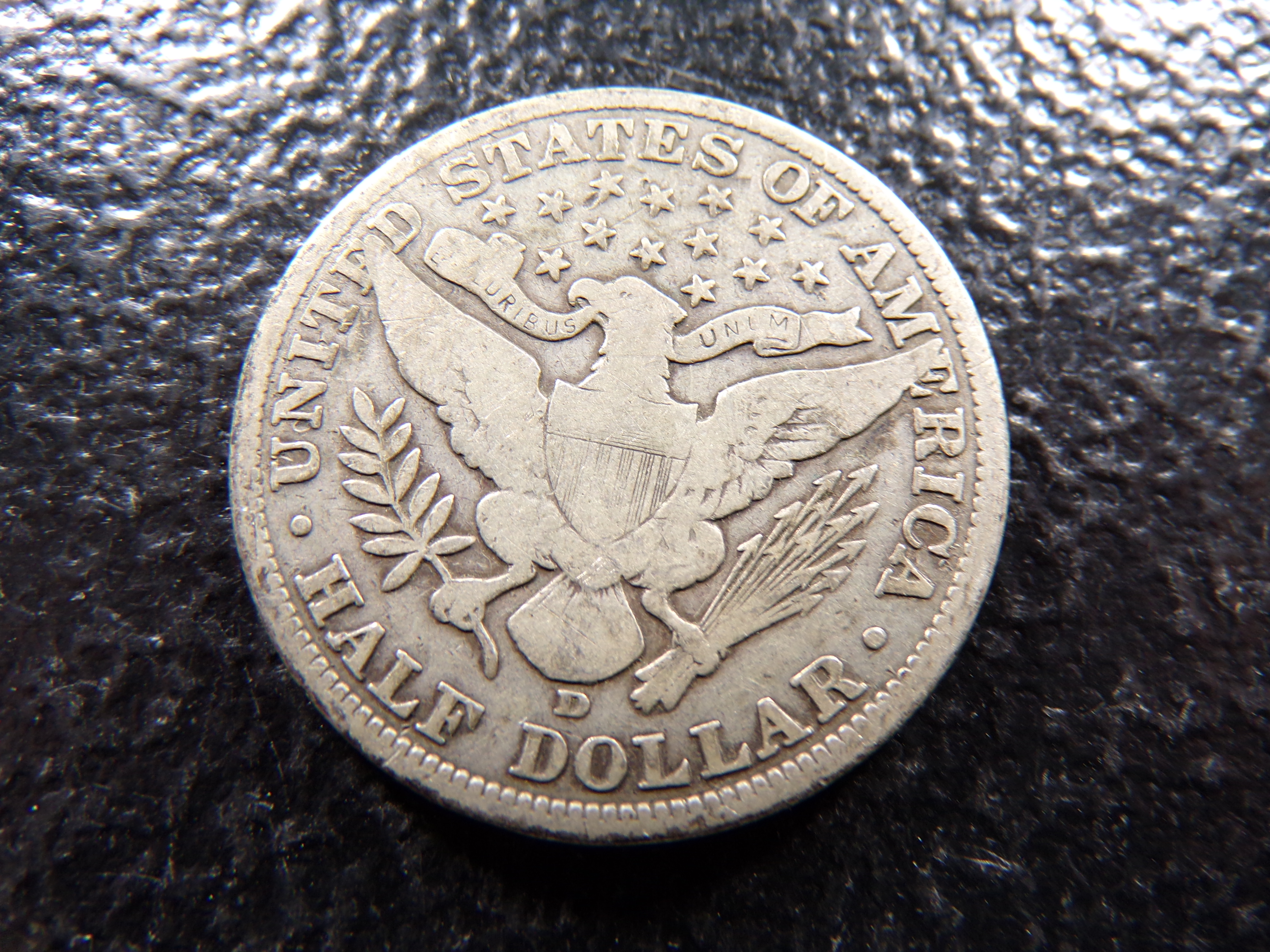 1907-D BARBER SILVER HALF DOLLAR ***MINTED 3 3/4 MILLION