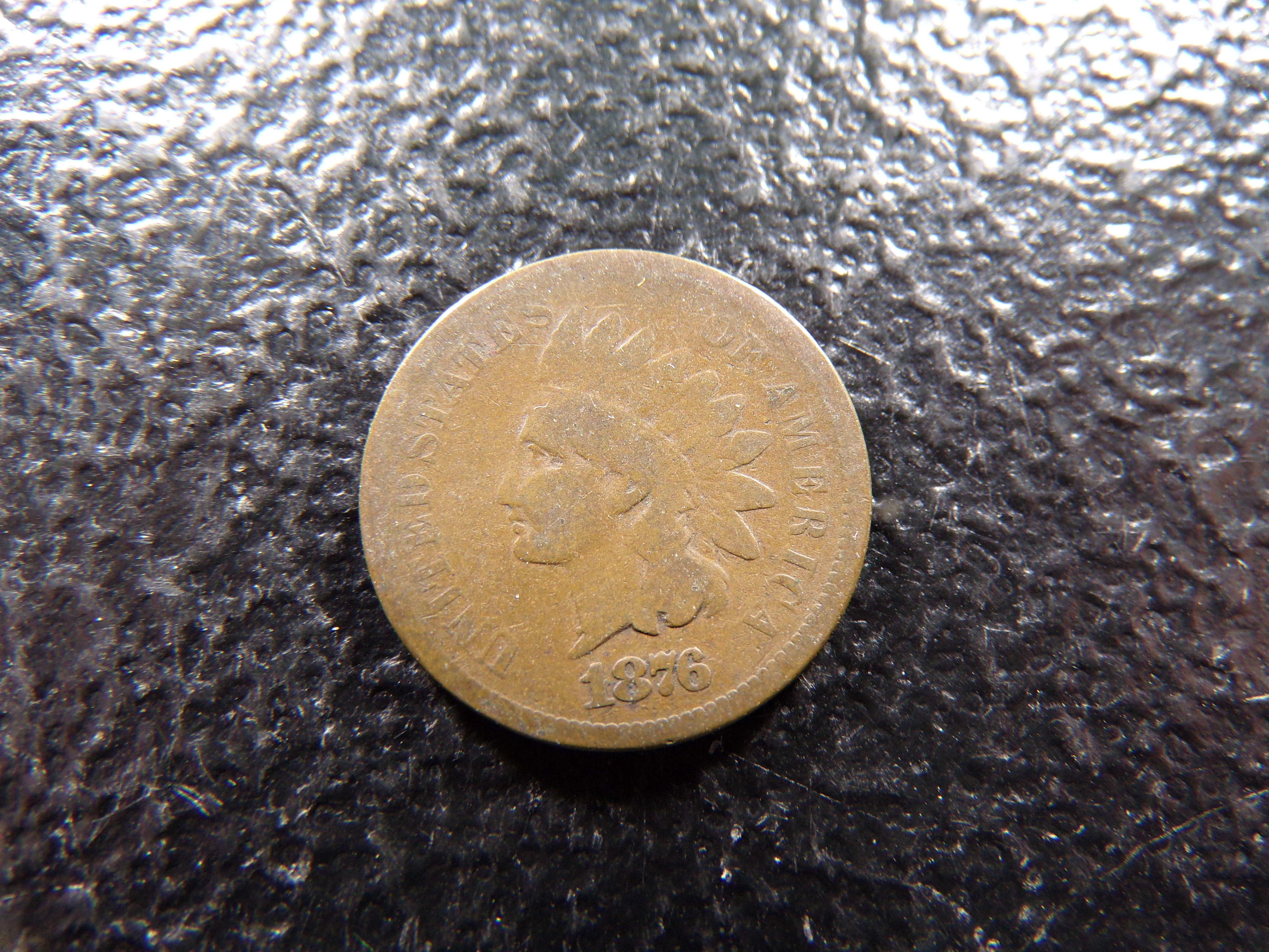 1876 RARE DATE INDIAN HEAD CENT