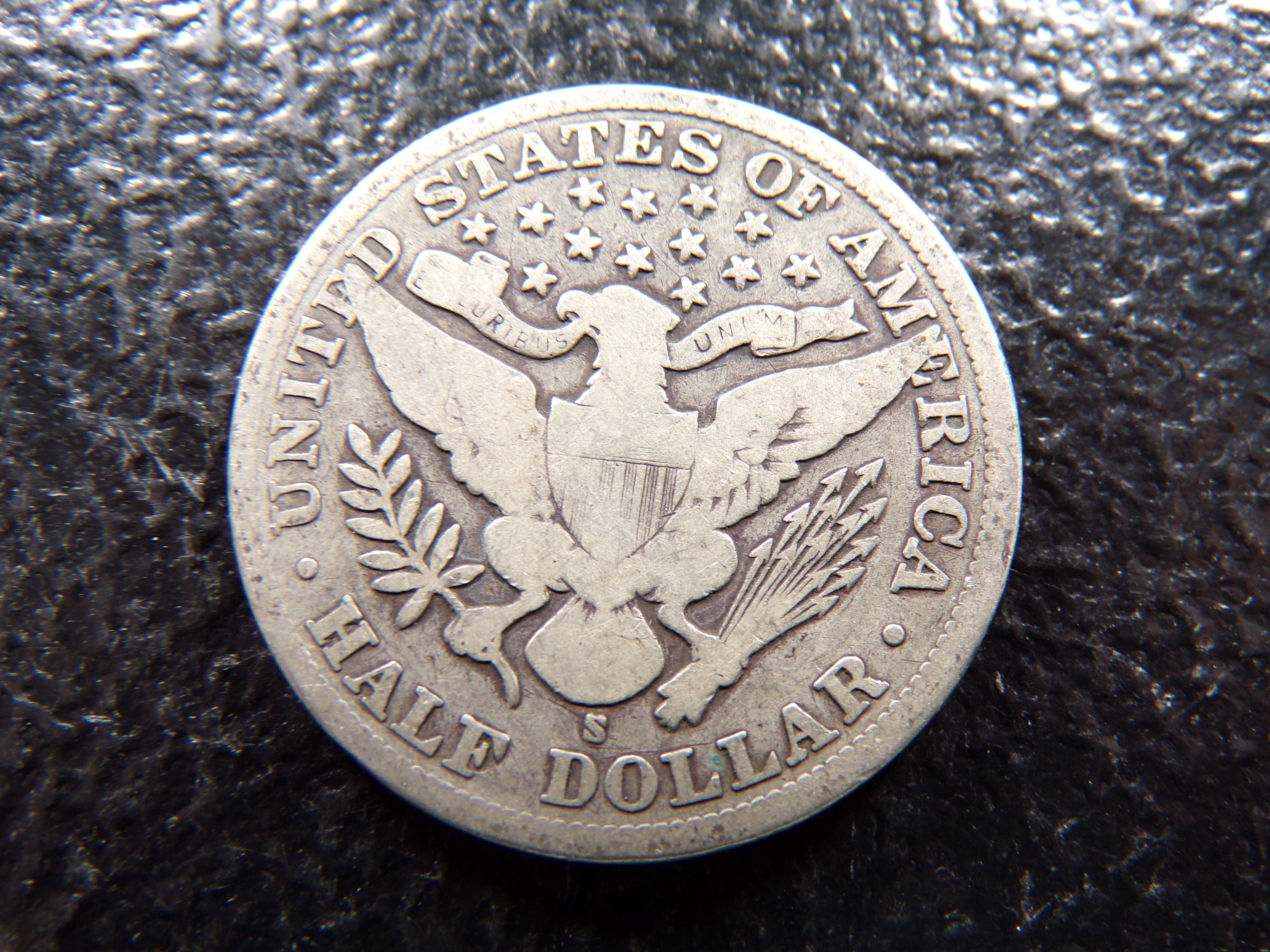 1907-S BARBER SILVER HALF DOLLAR ***MINTED 1 1/4 MILLION