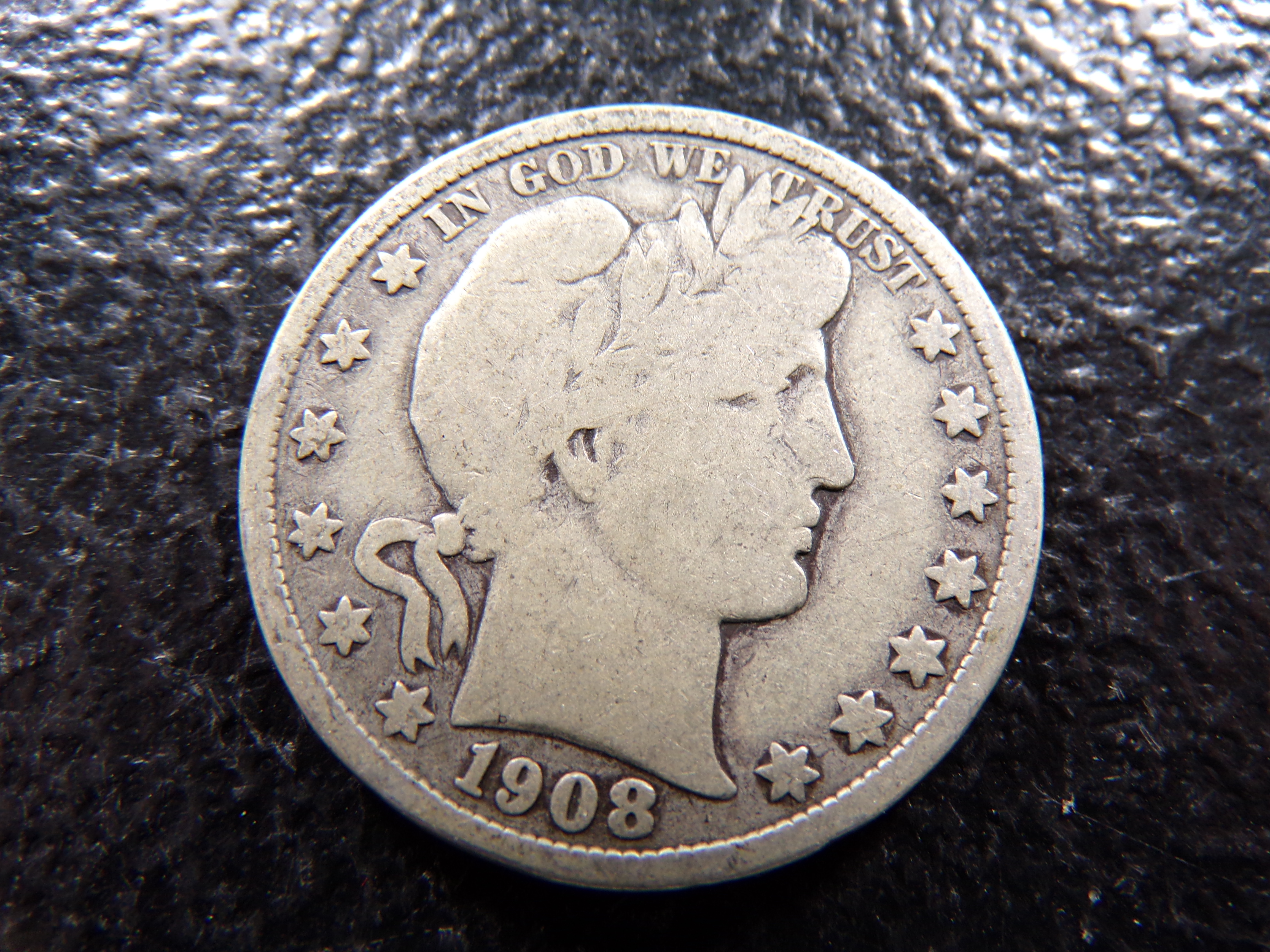 1908-D BARBER SILVER HALF DOLLAR ***MINTED 3 1/4 MILLION