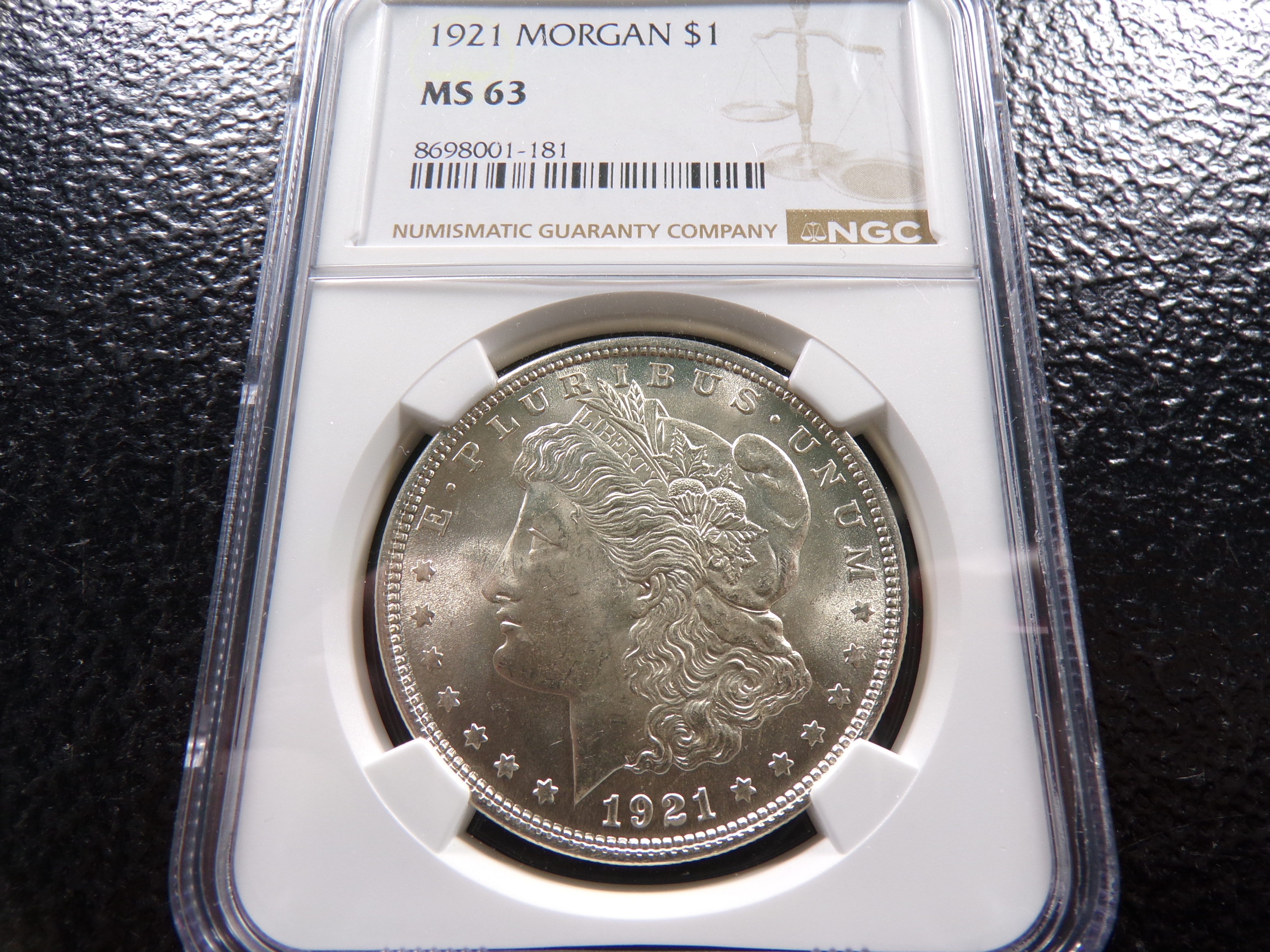 1921 NGC MS63 MORGAN SILVER DOLLAR