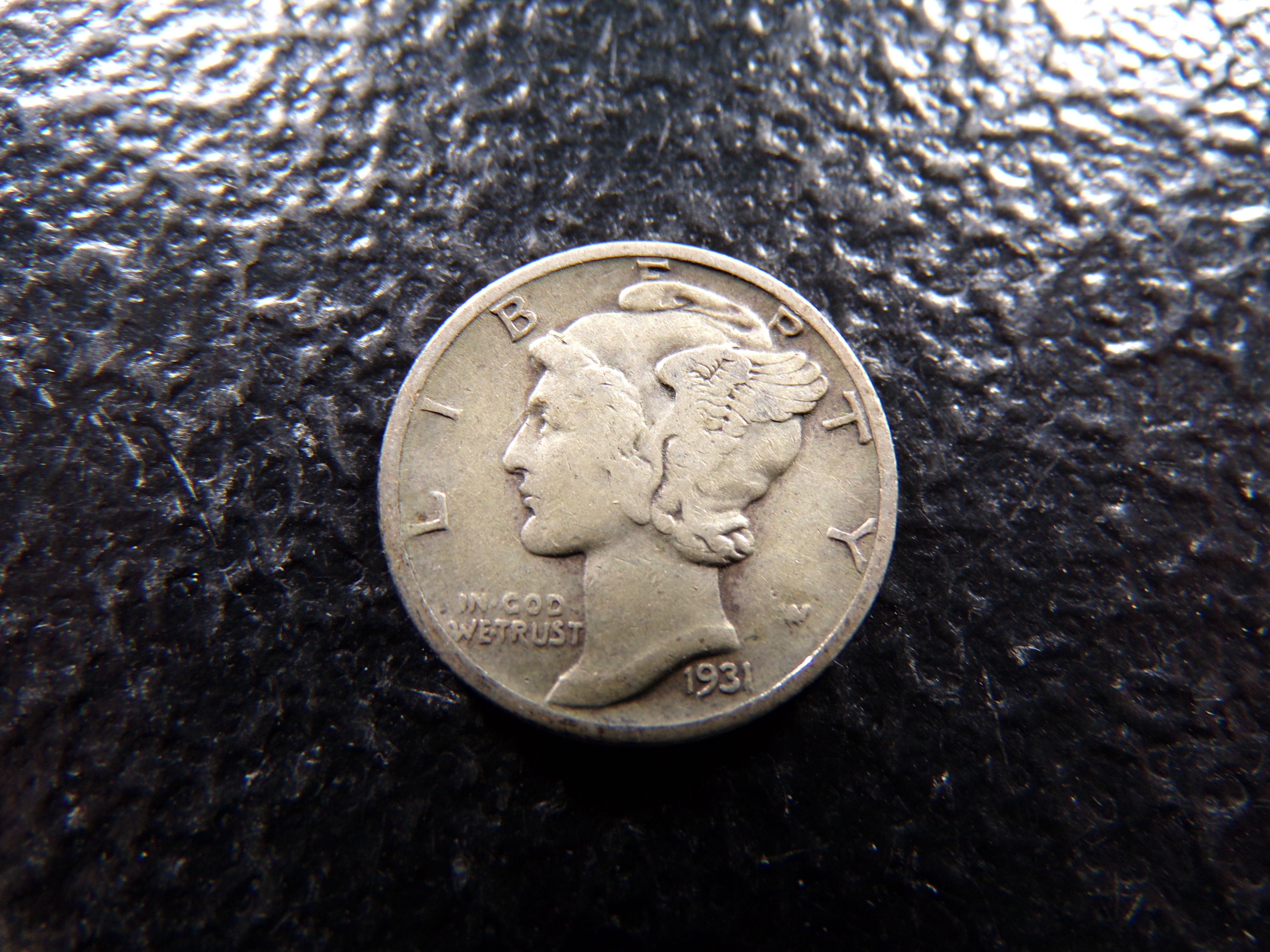 1931-D MERCURY SILVER DIME