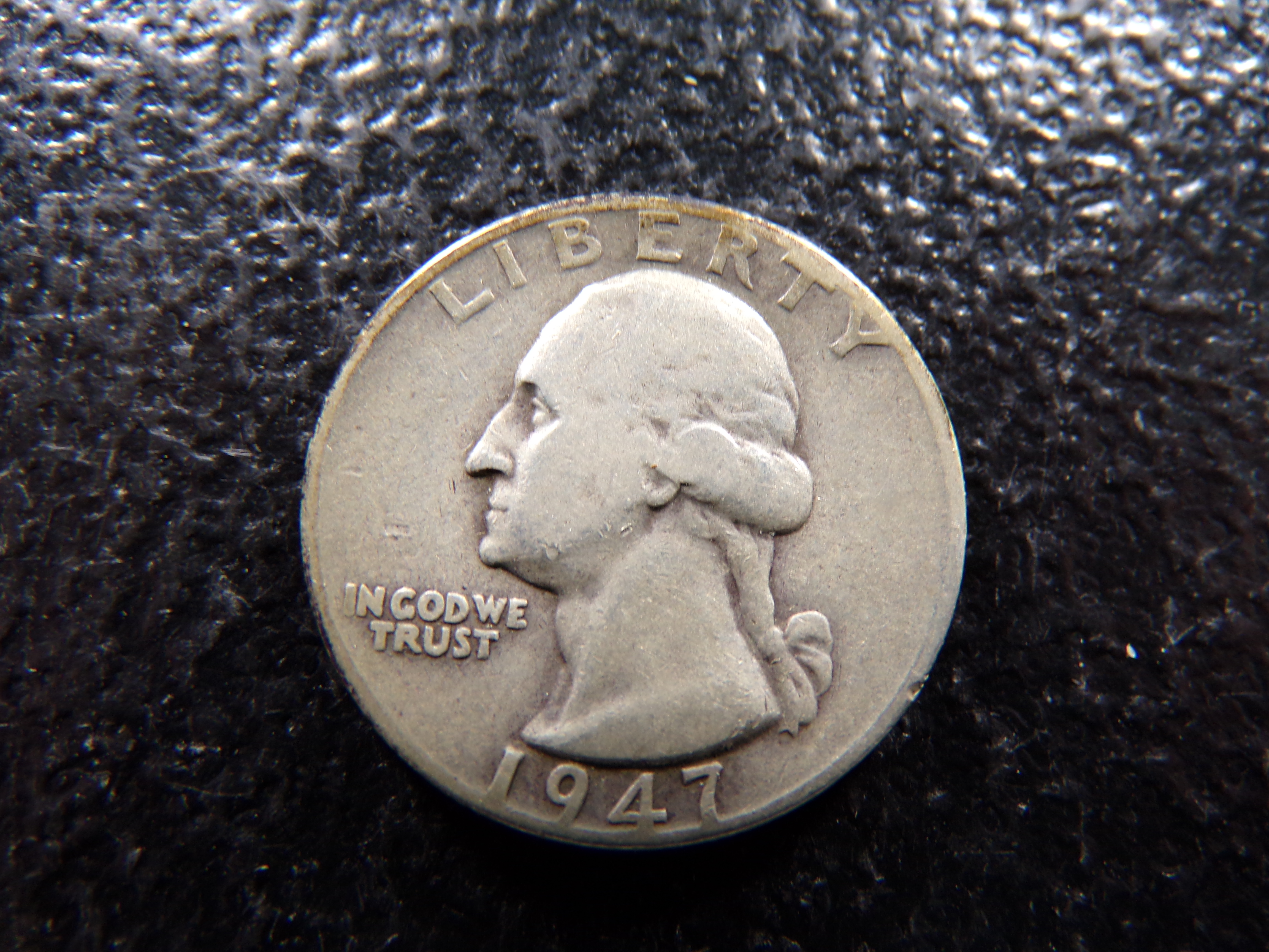 1947 WASHINGTON SILVER QUARTER