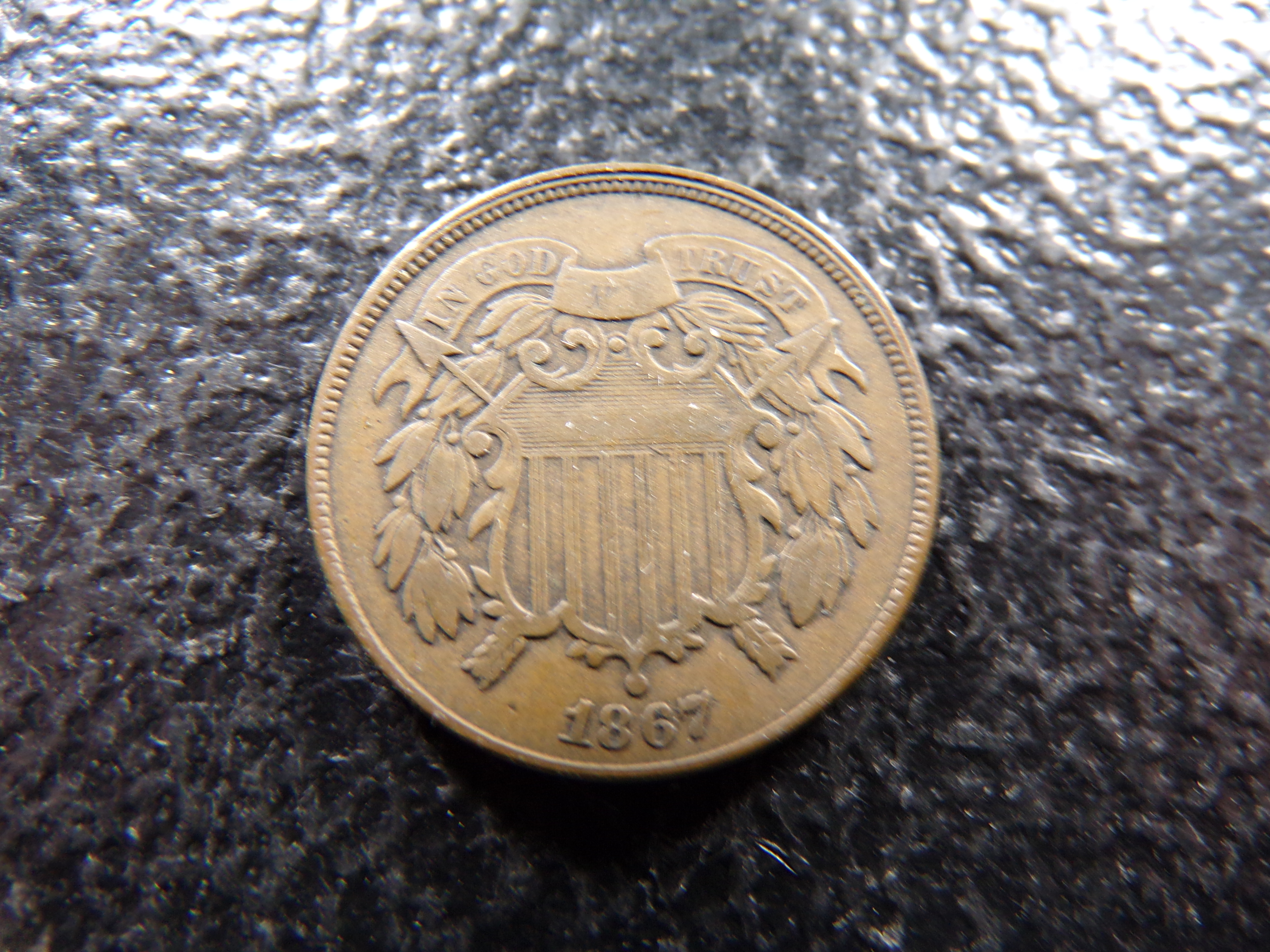 1867 TWO CENT PIECE