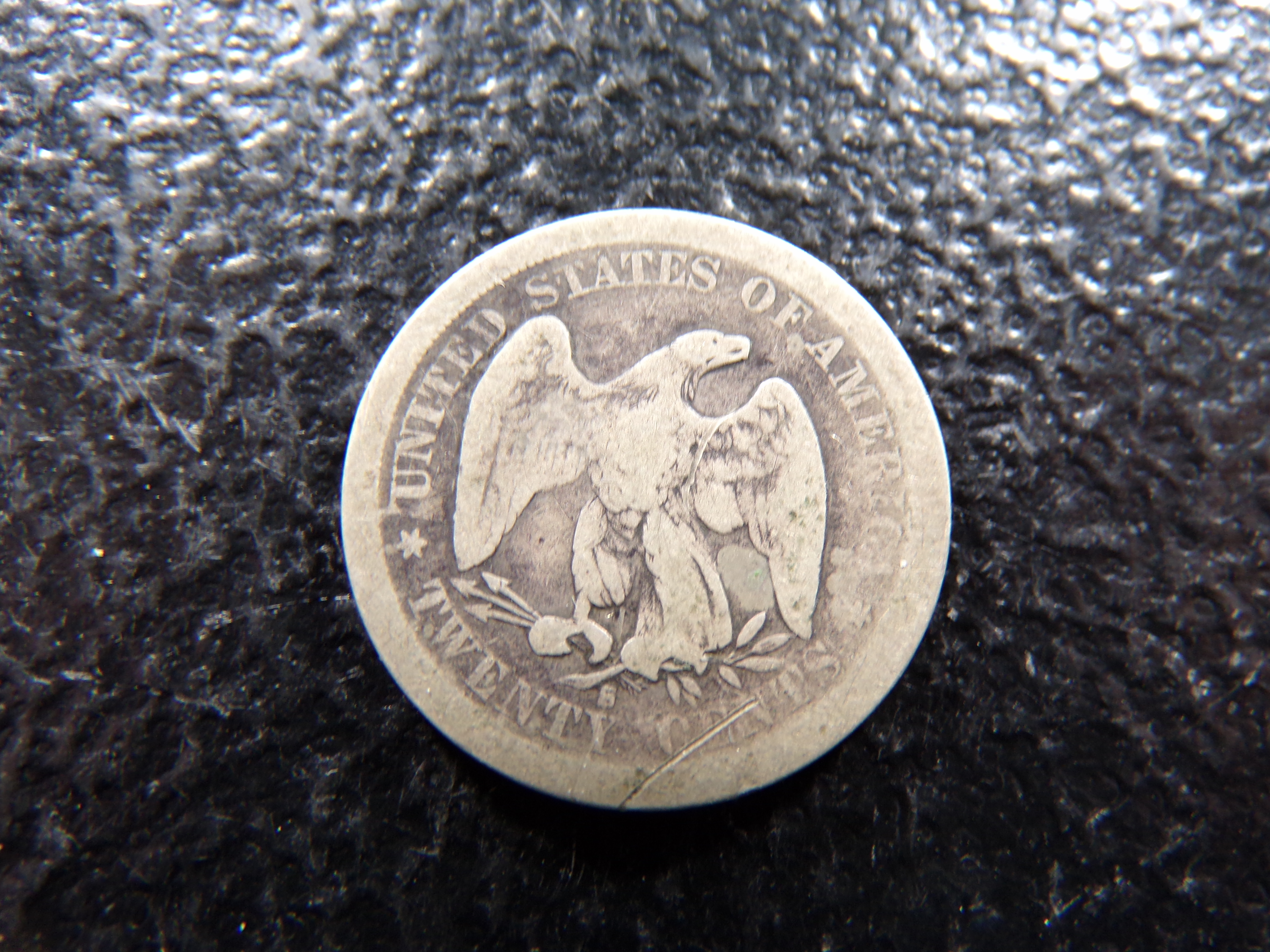 1875-S RARE DATE SEATED LIBERTY TWENTY CENTS