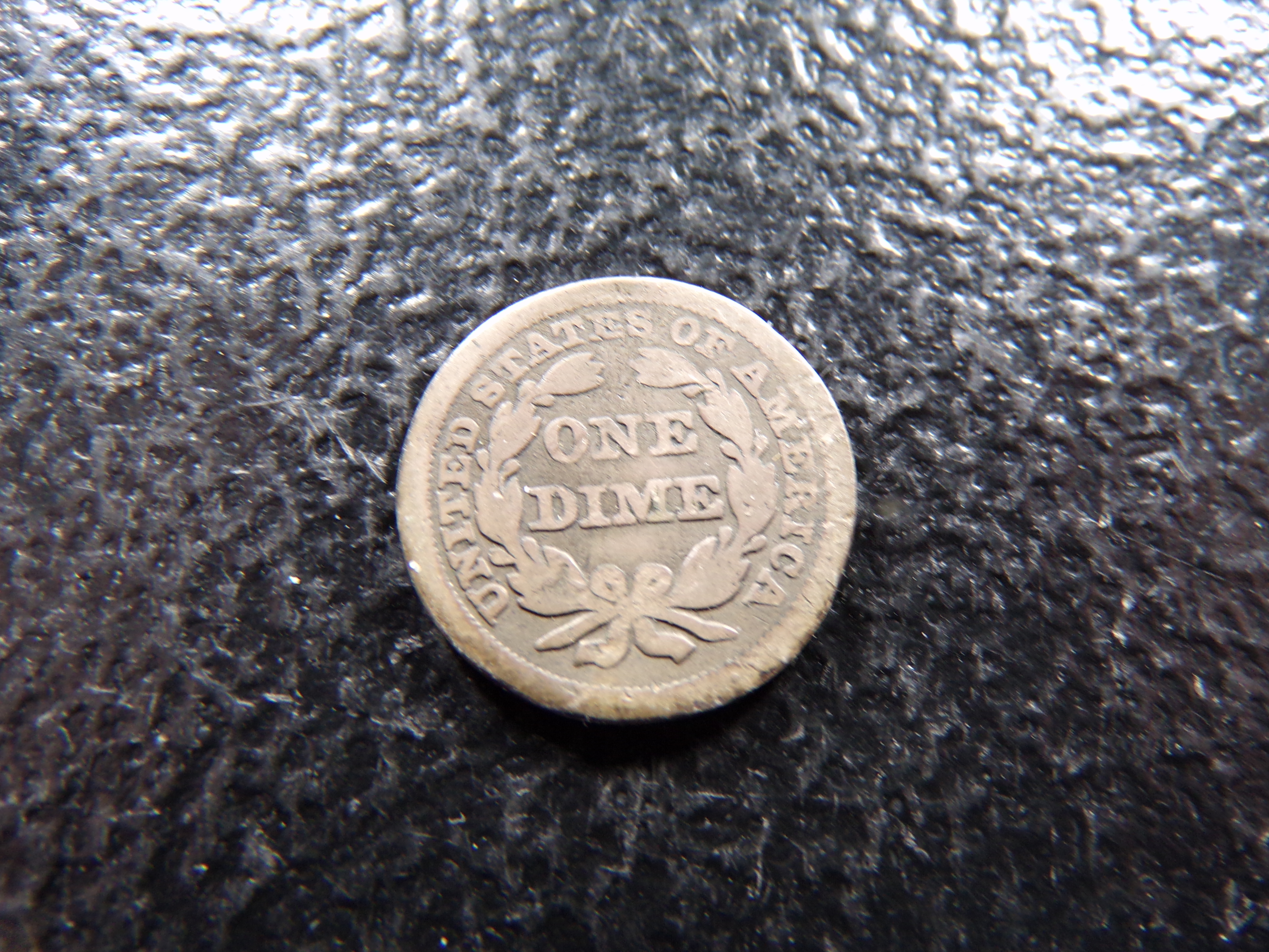 1856 LARGE DATE SEATED LIBERTY SILVER DIME