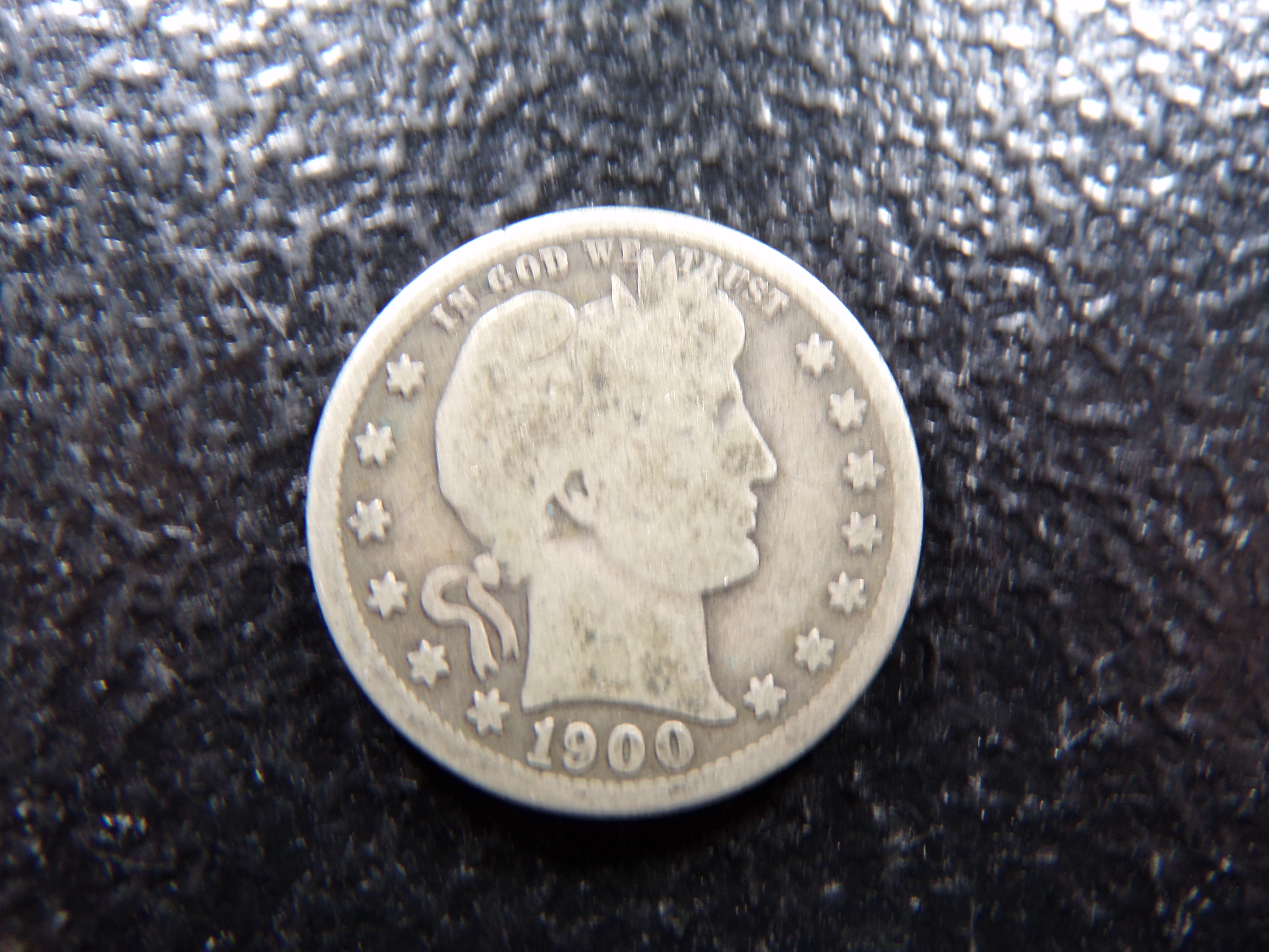 1900-S BARBER SILVER QUARTER