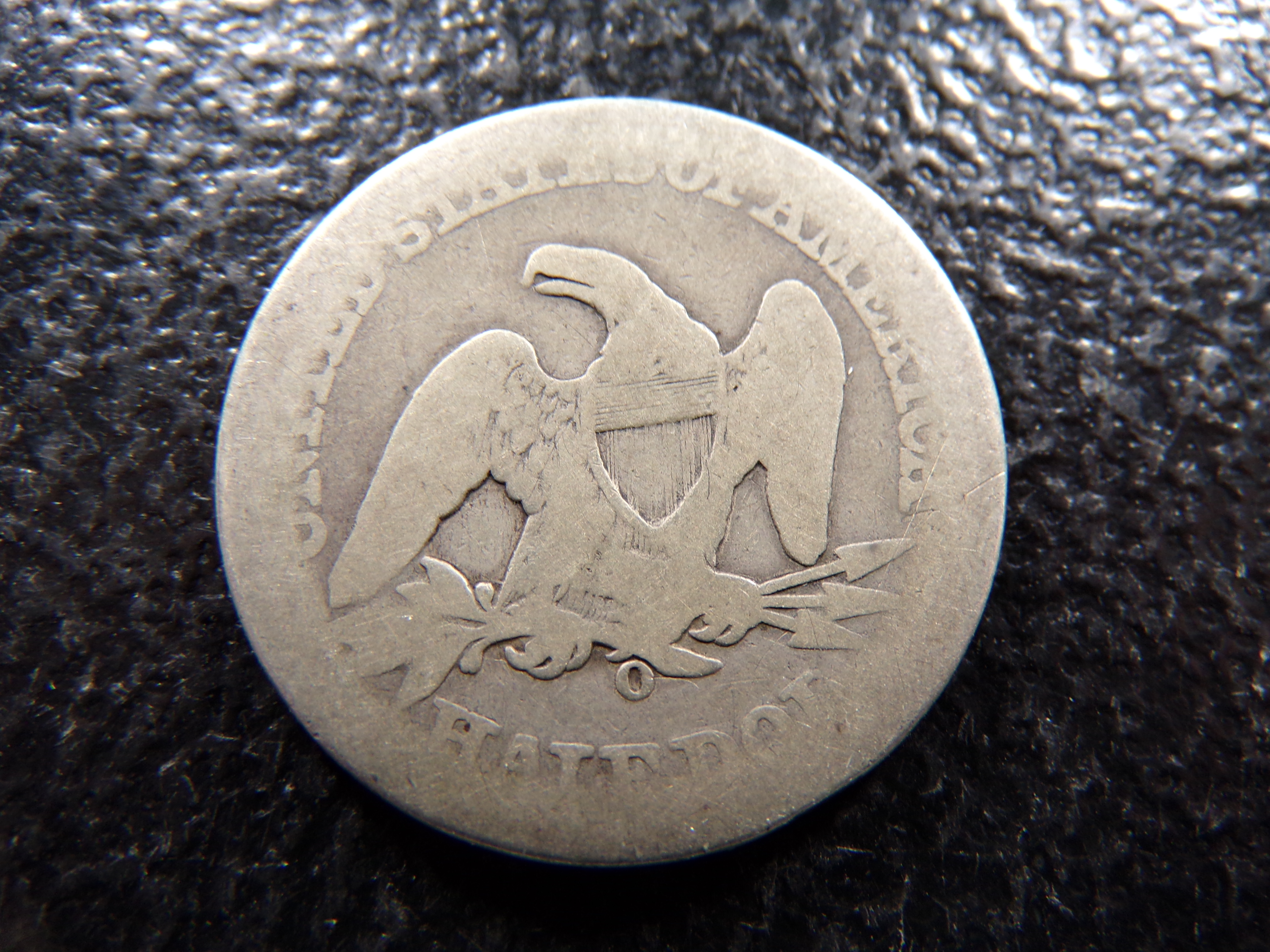 1859-O SEATED LIBERTY SILVER HALF DOLLAR