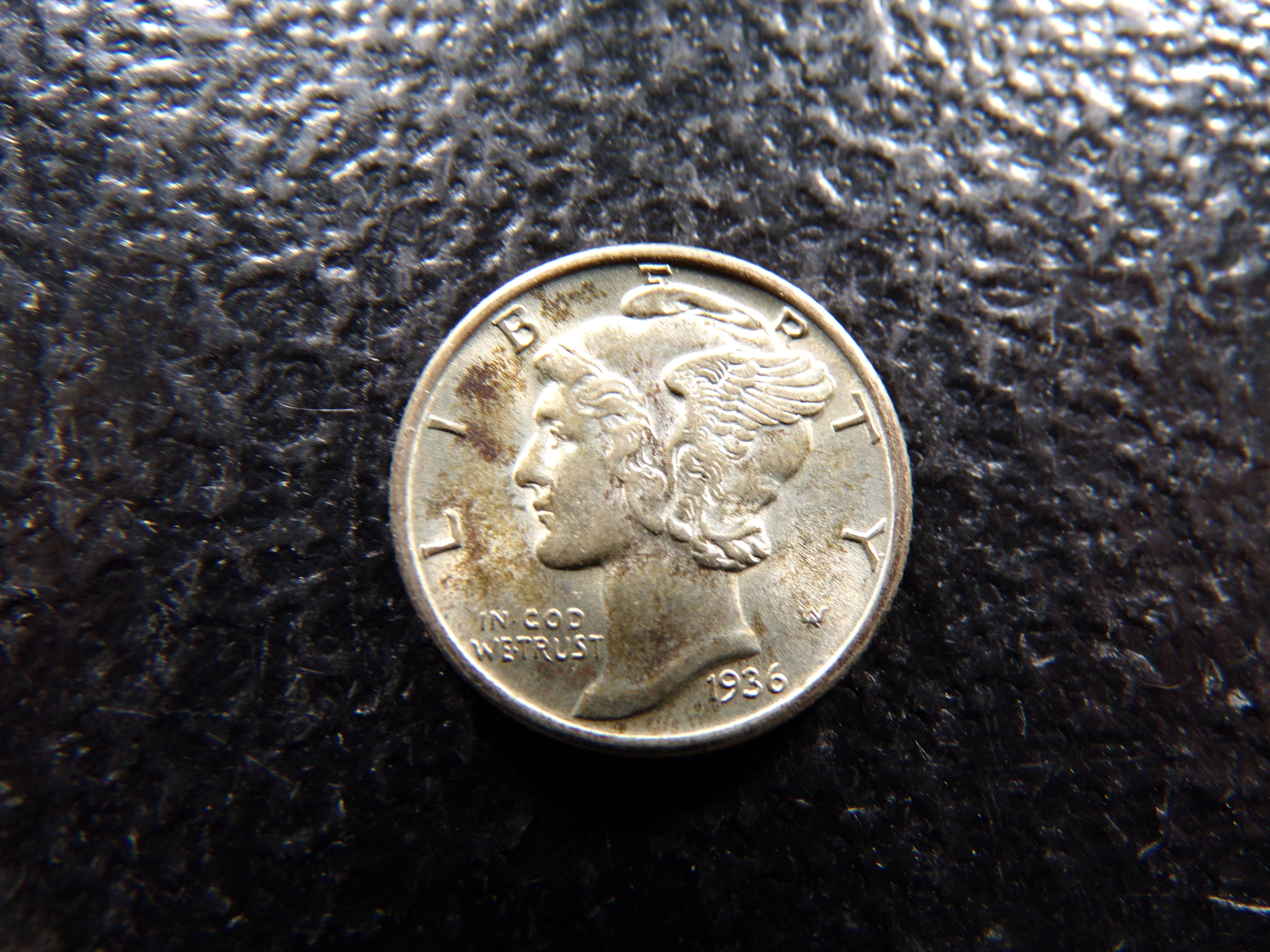 1936 HIGH GRADE MERCURY SILVER DIME