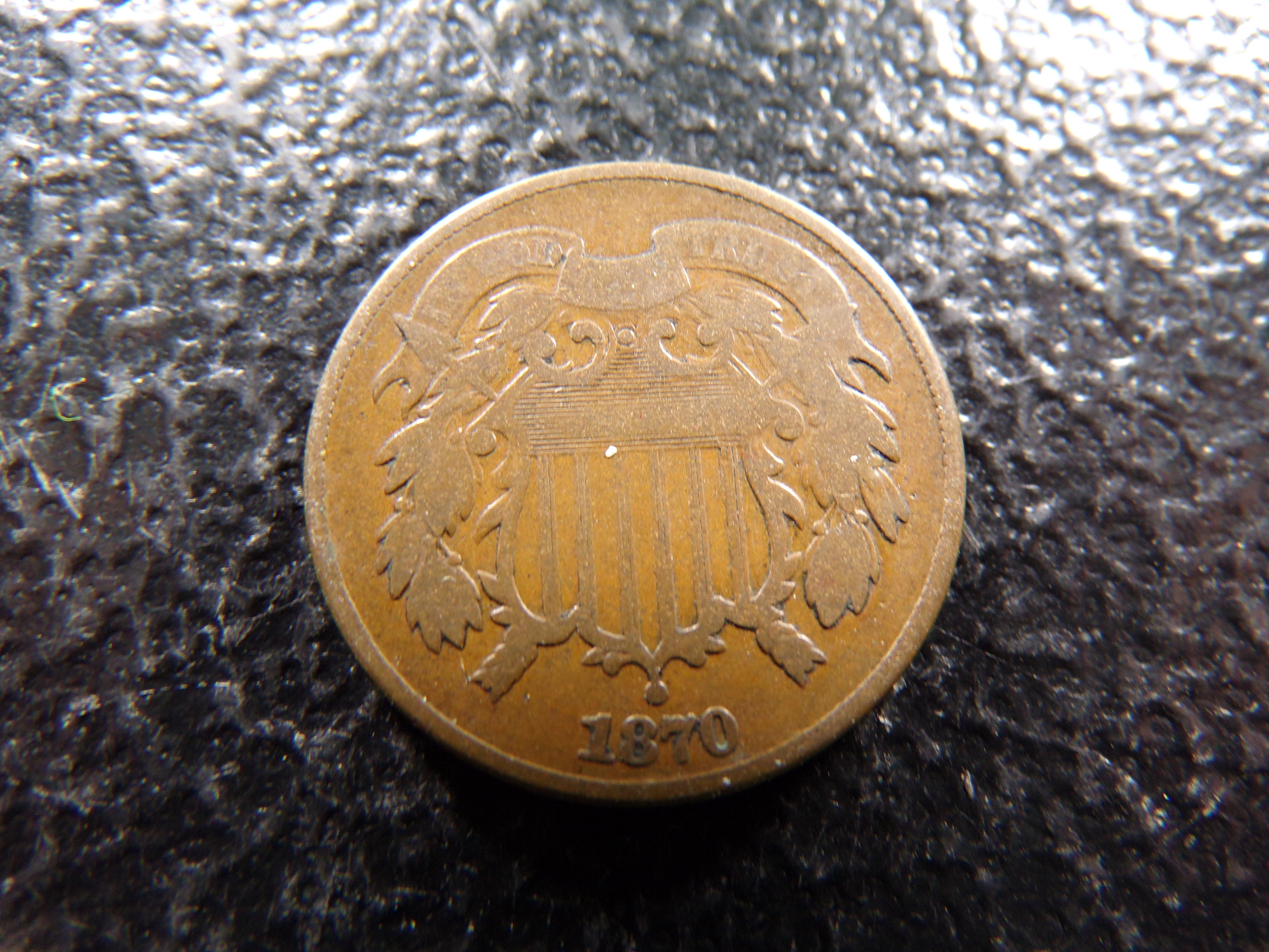 1870 TWO CENT PIECE