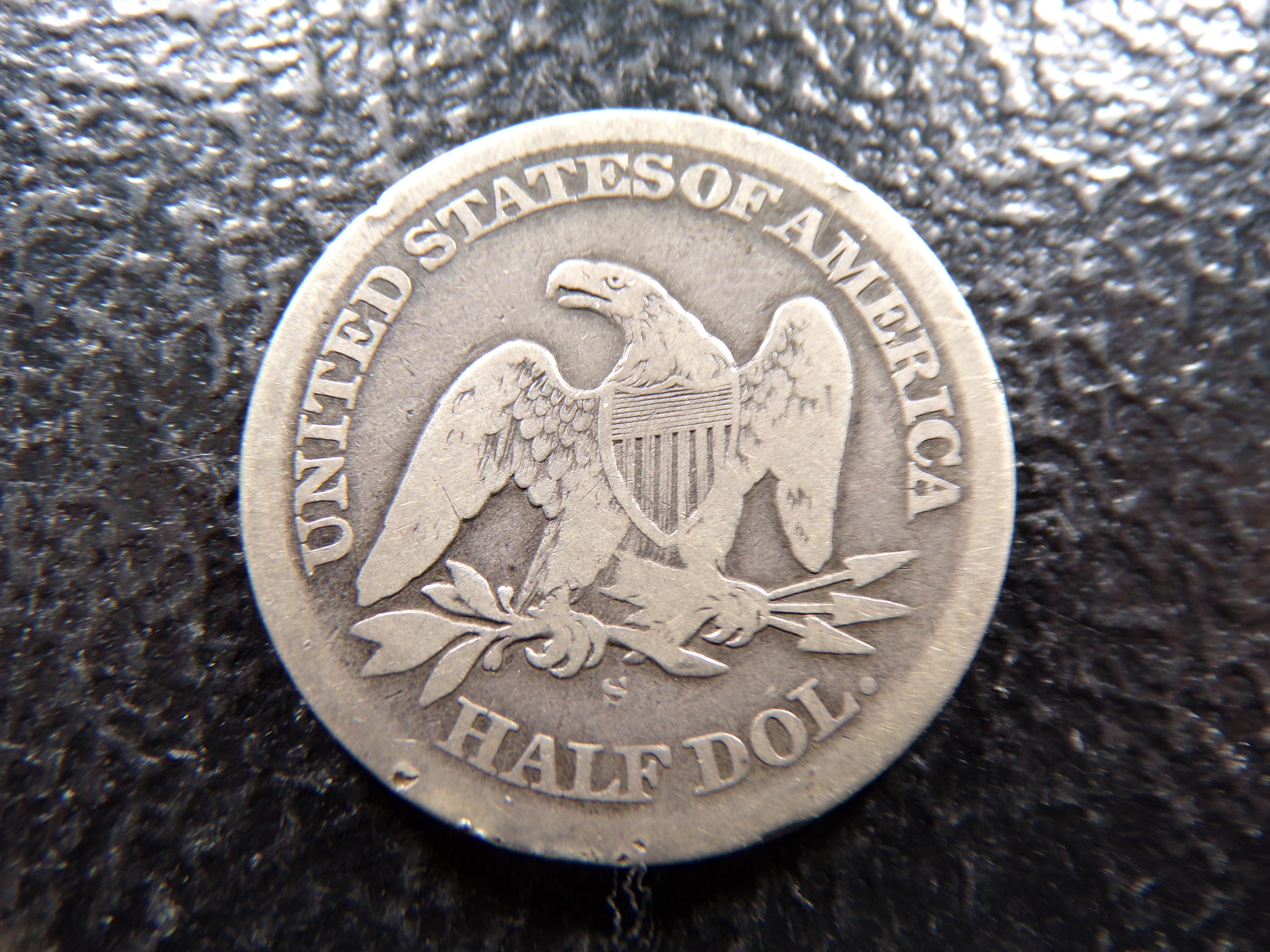 1863-S SEATED LIBERTY SILVER HALF DOLLAR