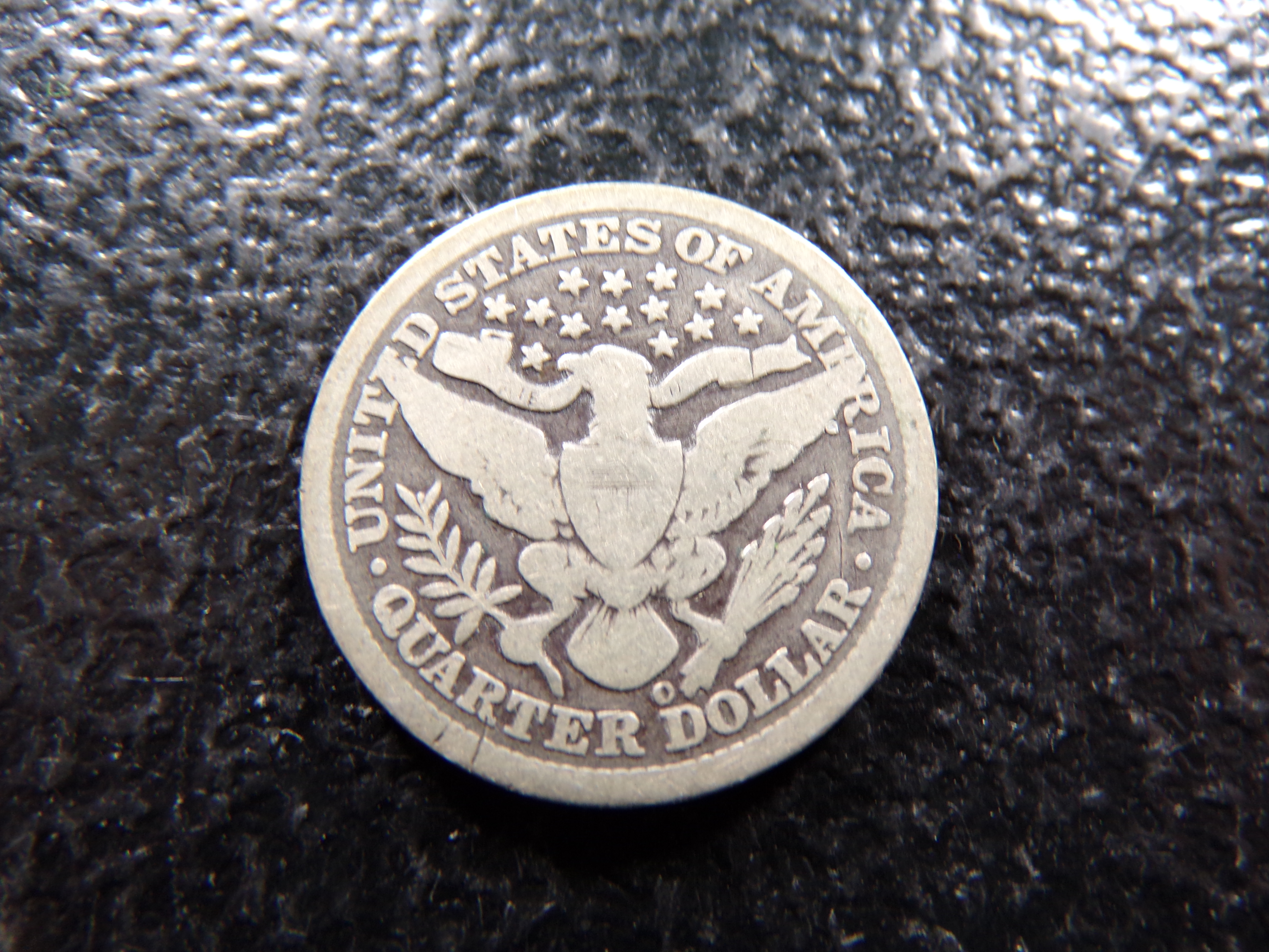 1893-O BARBER SILVER QUARTER