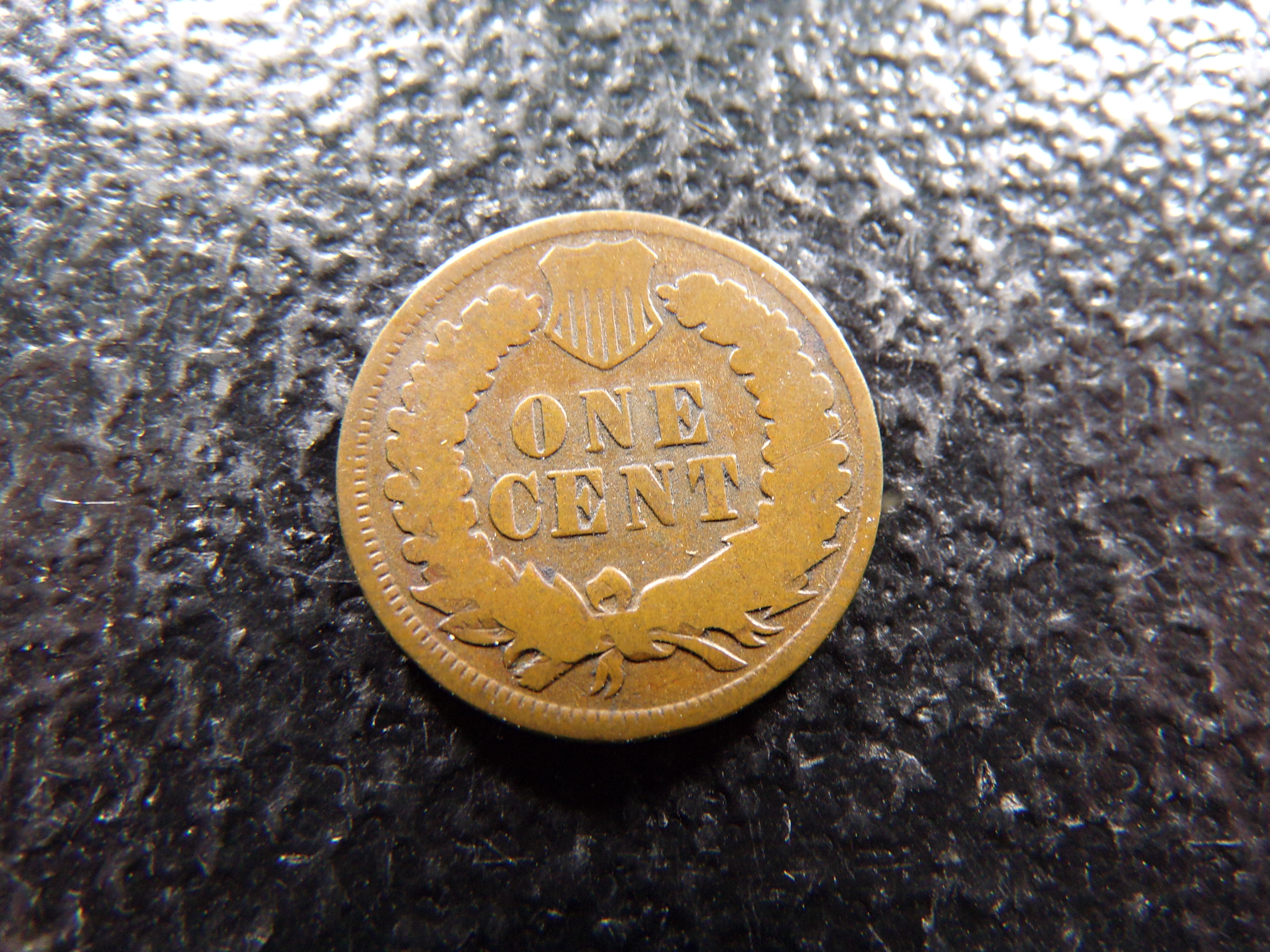1873 OPEN 3 INDIAN HEAD CENT