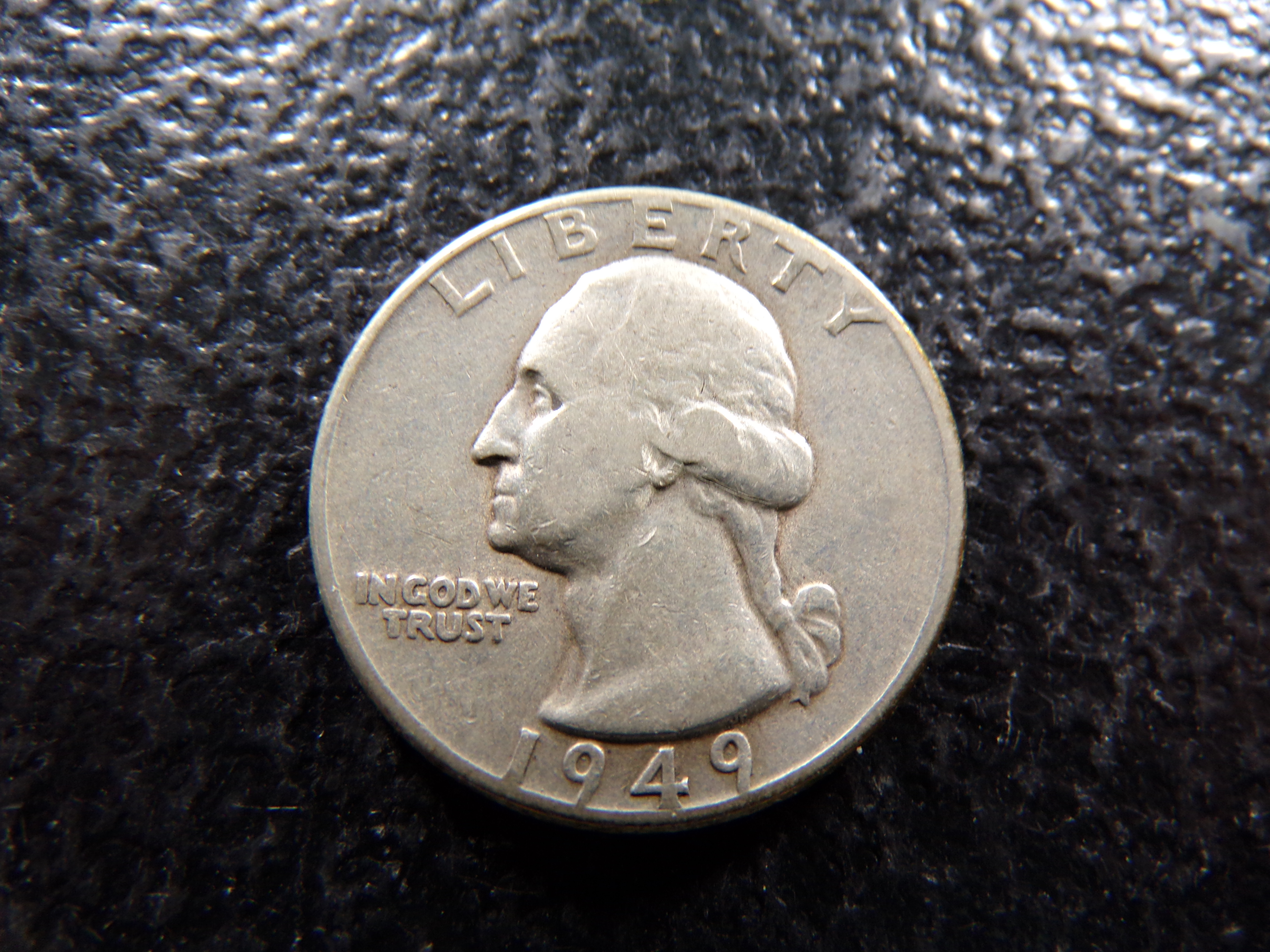 1949-D WASHINGTON SILVER QUARTER