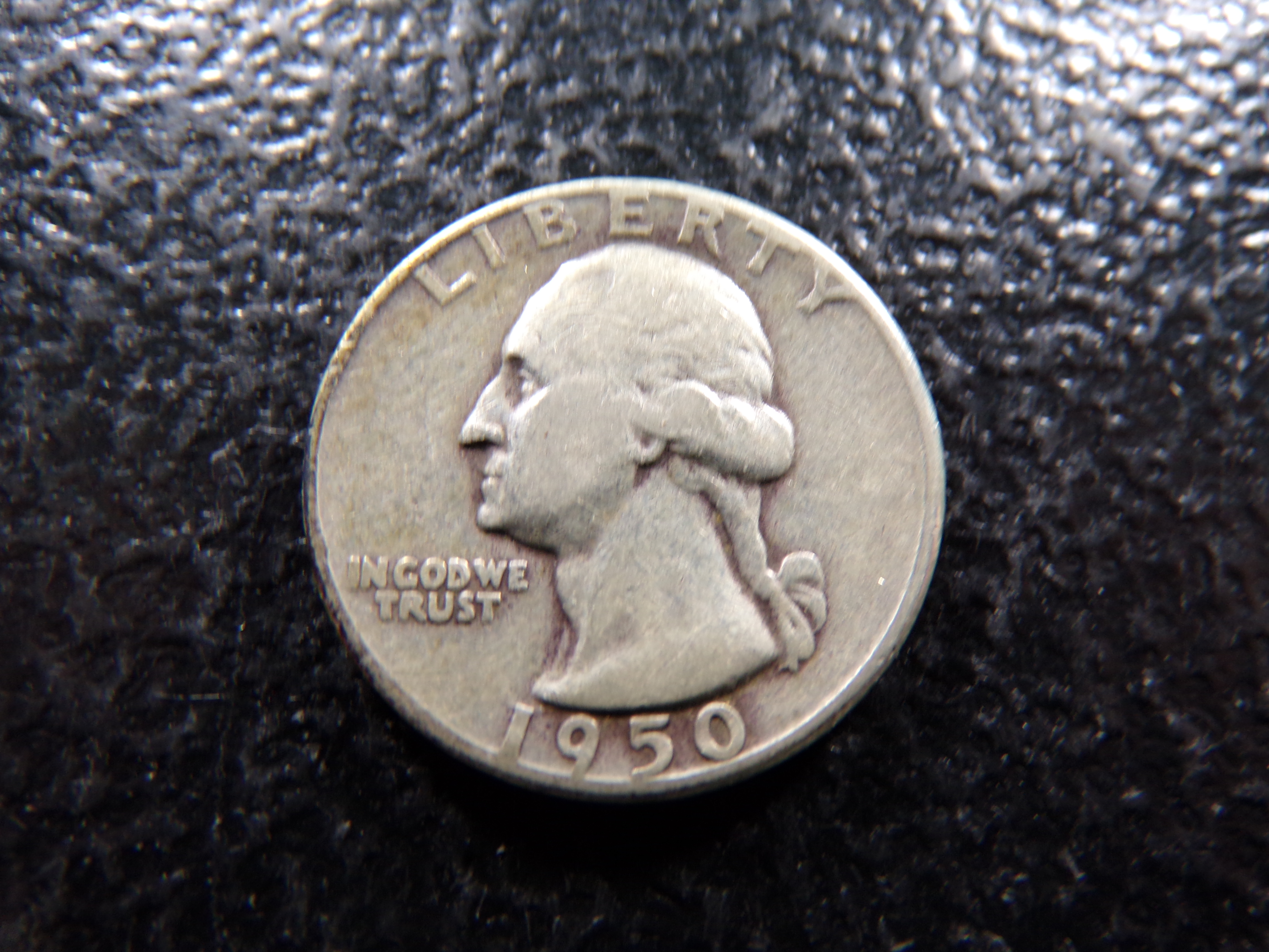 1950 WASHINGTON SILVER QUARTER