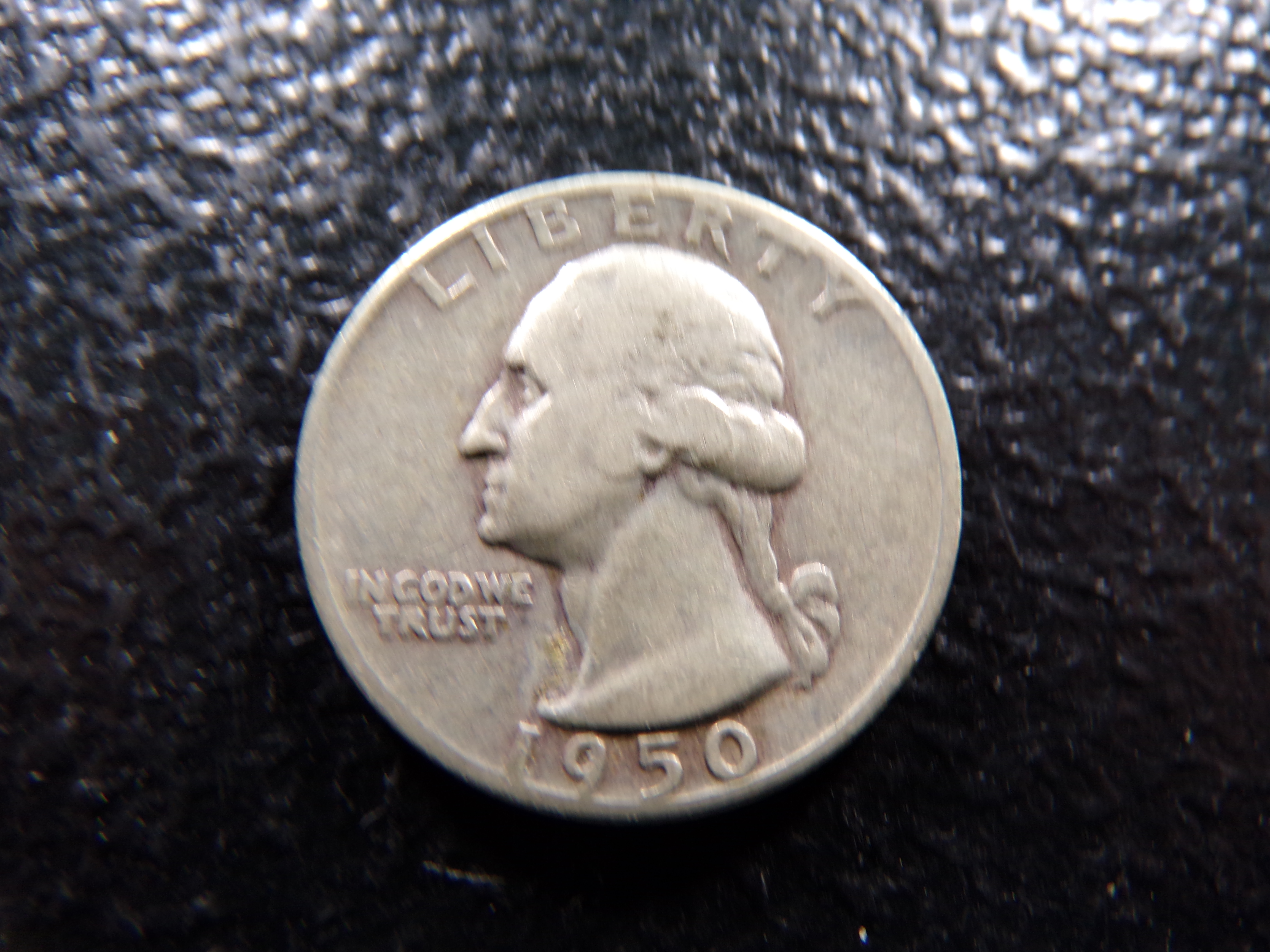 1950-D WASHINGTON SILVER QUARTER